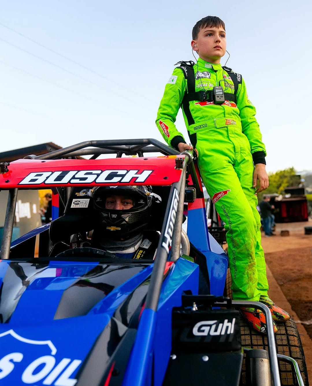 A photo of Brexton and Kyle Busch, from Kyle's birthday post for his son. | Source: Instagram/rowdybusch