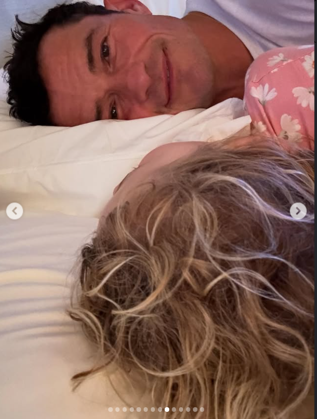 Orlando Bloom smiles at daughter Daisy while sharing a bed, from an Instagram post dated July 9, 2025. | Source: Instagram/orlandobloom