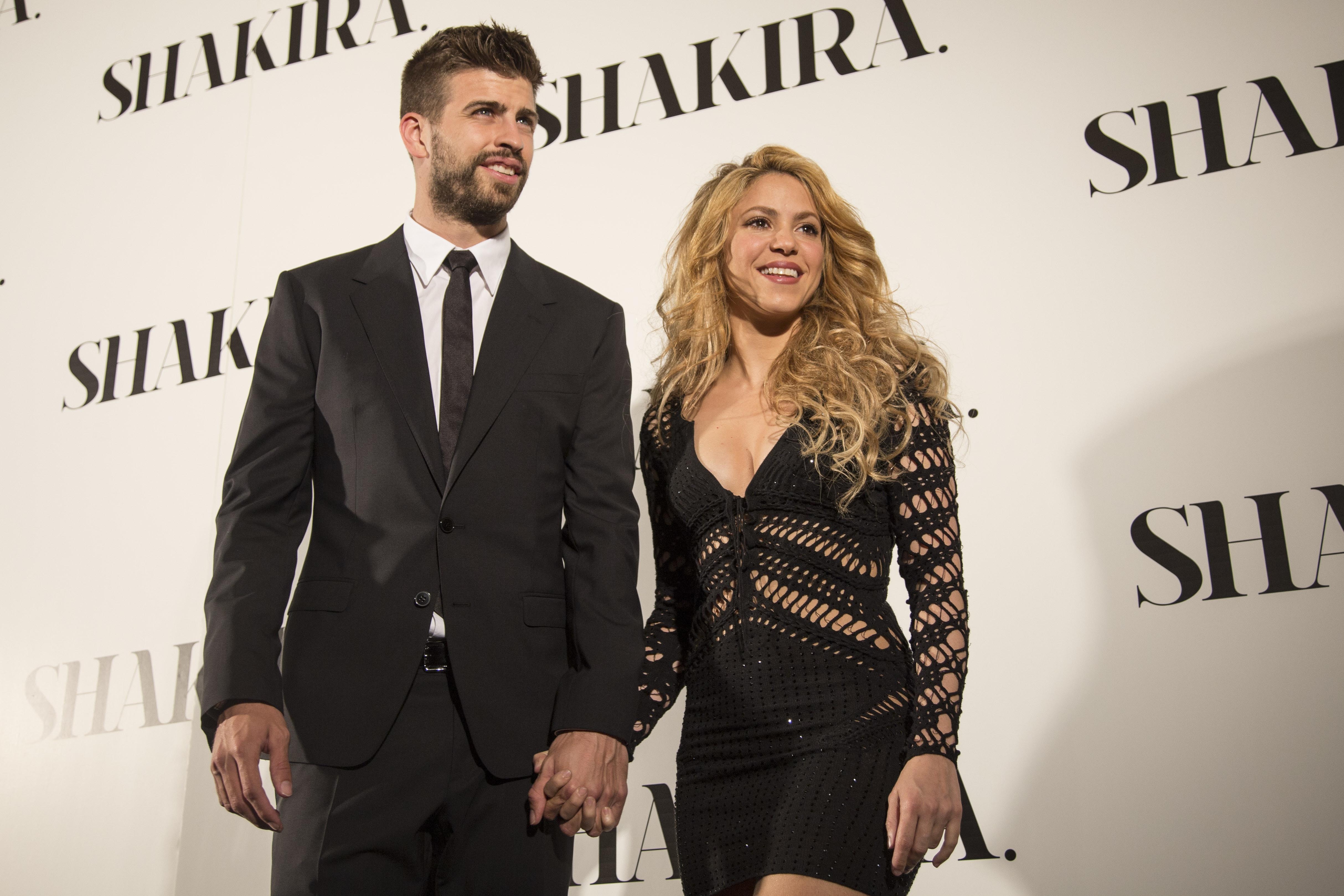 Gerard Piqué and Shakira during the presentation of her album "Shakira" on March 20, 2014, in Barcelona, Spain. | Source: Getty Images