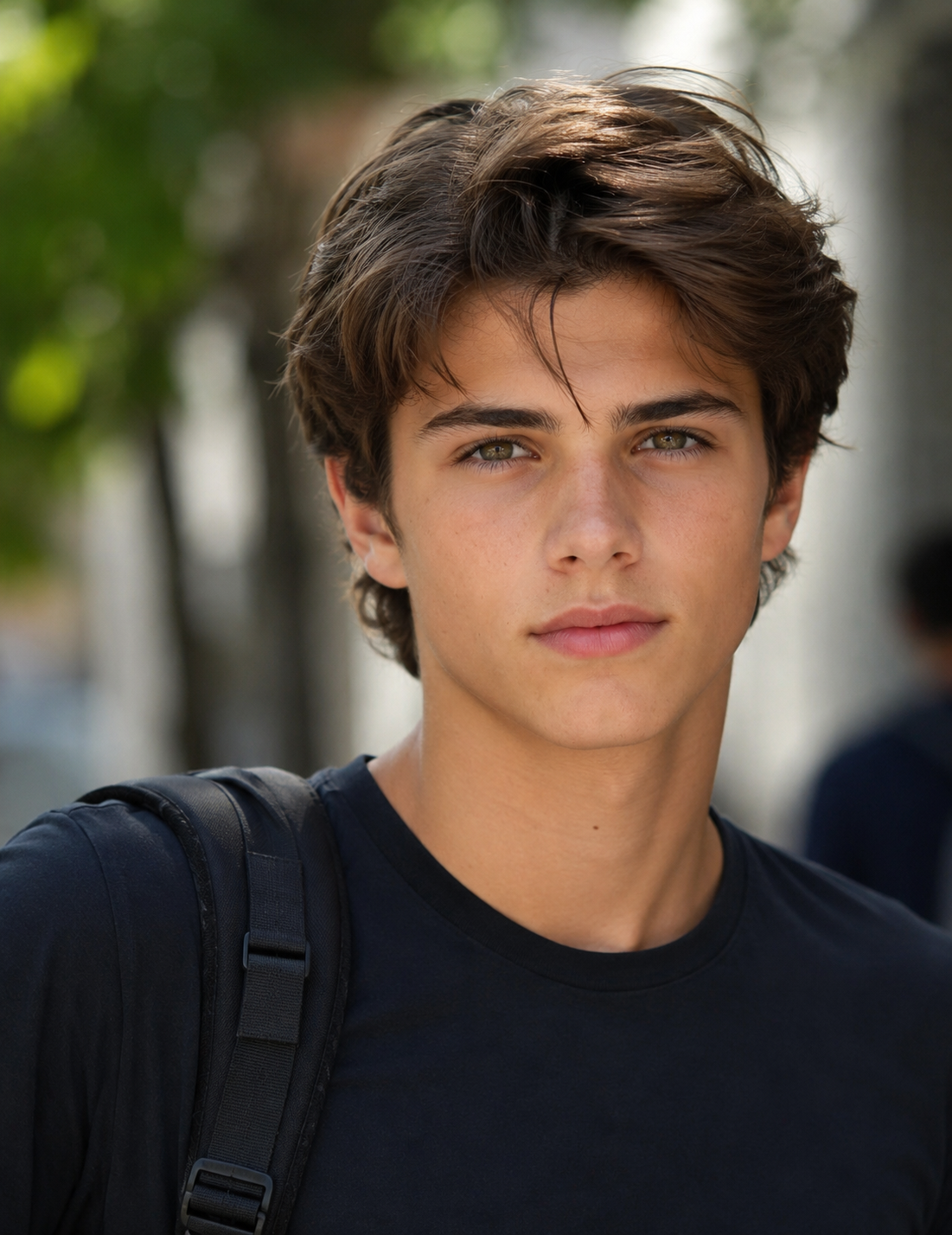 AI-generated portrait imagining the Cruise-Holmes son in his later teenage years, with more mature features and a confident expression. | Source: ChatGPT