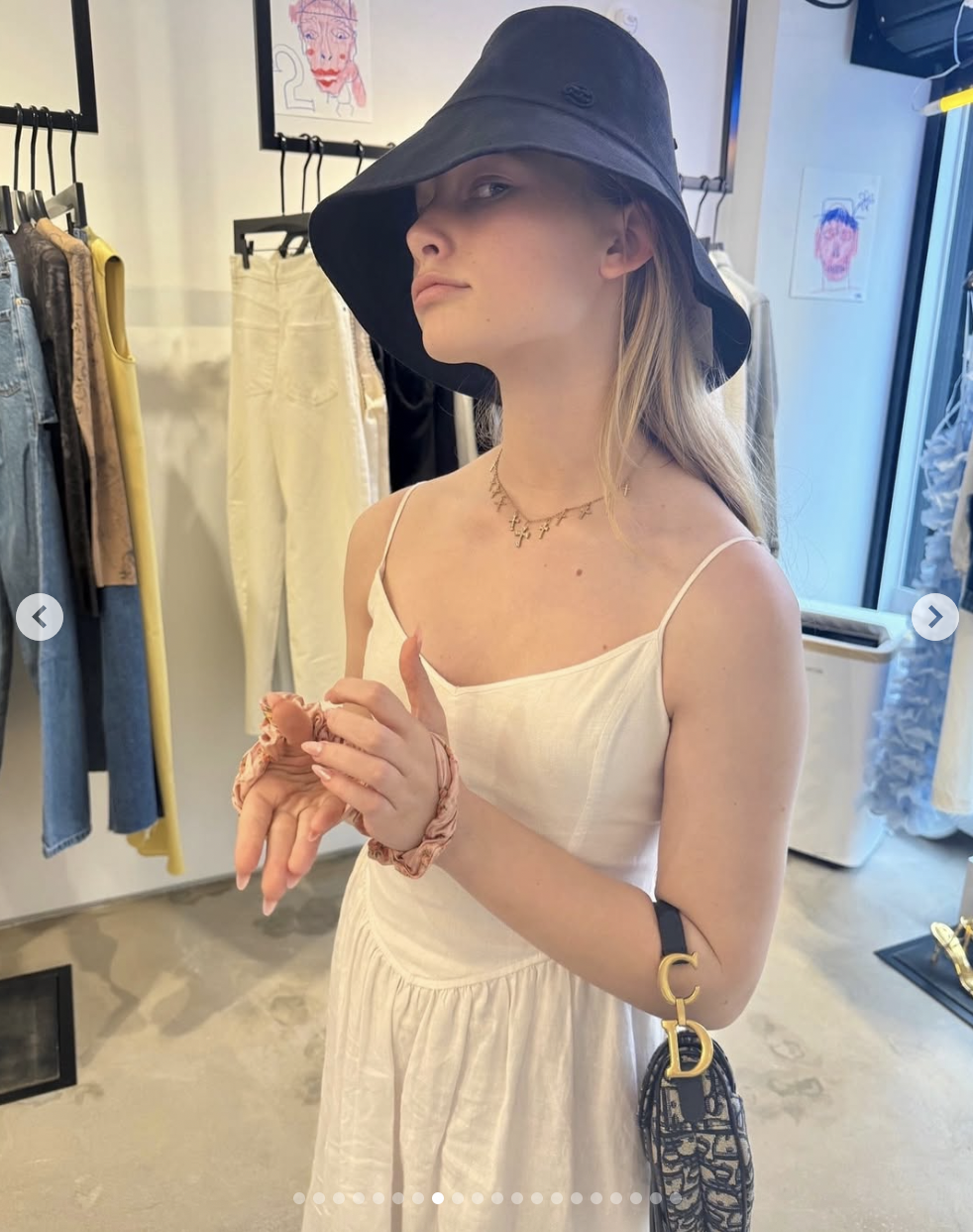 Jessica Simpson's daughter, Maxwell Drew Johnson, is pictured in a clothing store, as seen in a photo shared on May 12, 2025 | Source: Instagram/jessicasimpson