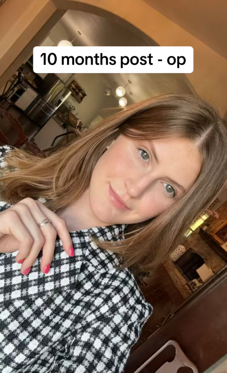 By the 10-month mark, Virginia Elder's transformation is striking — soft lighting highlights her balanced profile. | Source: TikTok/virginiaeelder