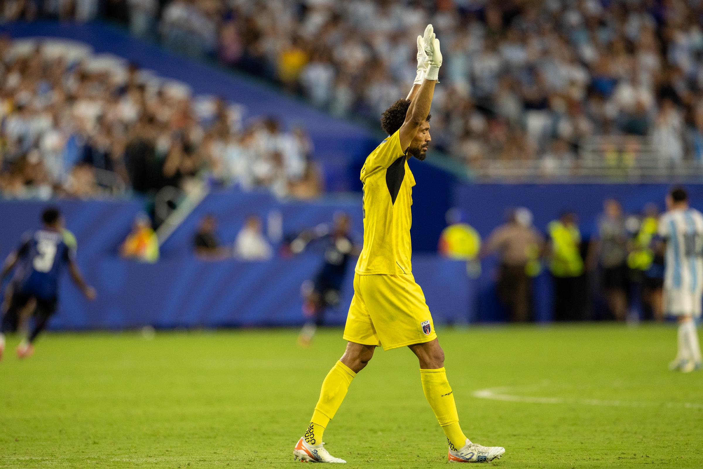 Vozinha during extra time of the FIFA World Cup 2026 Round of 32 match between Argentina and Cape Verde at Miami Stadium on July 3 in Florida. | Source: Getty Images