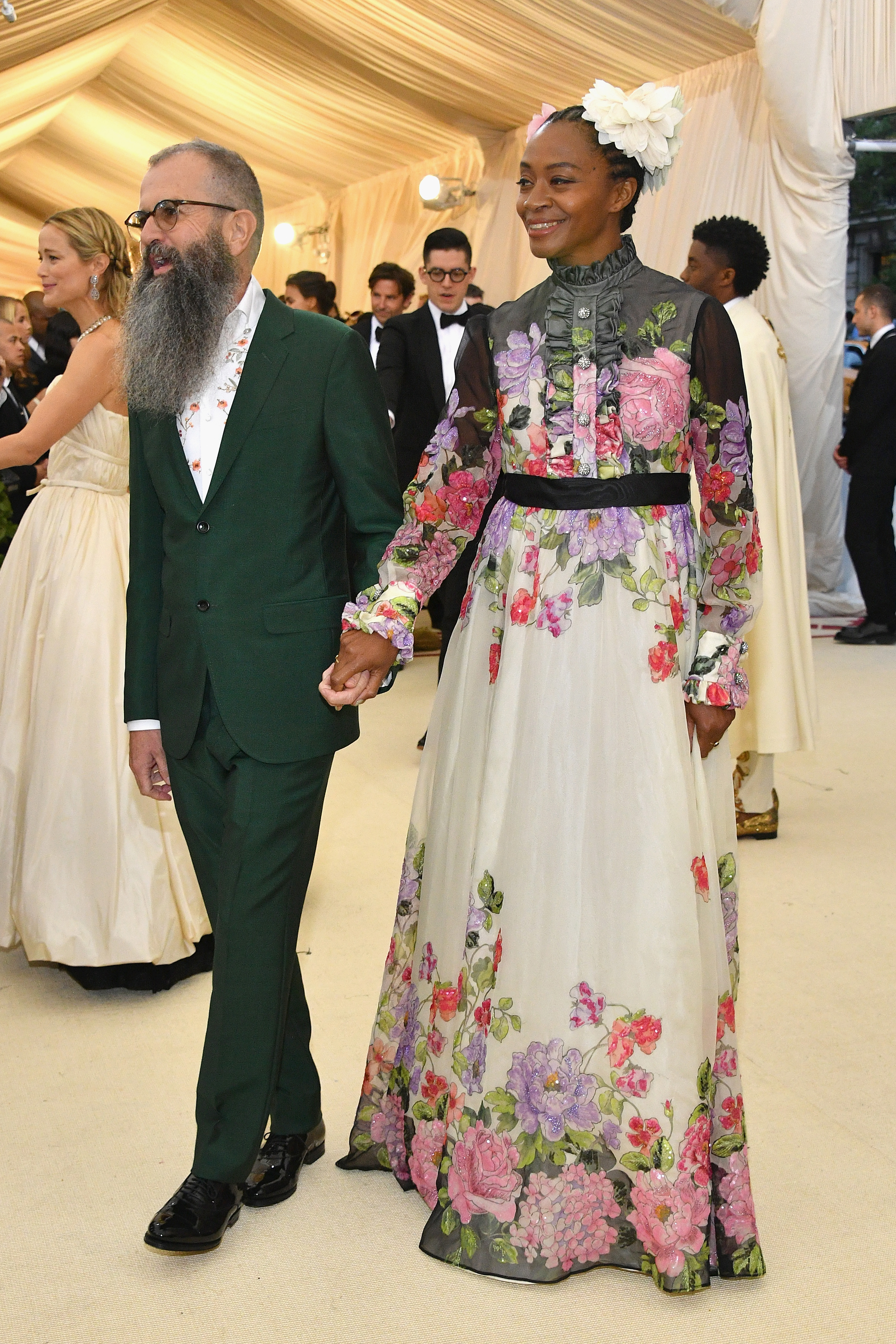 Artists Ari Marcopoulos and Kara Walker attend the Heavenly Bodies: Fashion & The Catholic Imagination Costume Institute Gala at The Metropolitan Museum of Art on May 7, 2018, in New York City | Source: Getty Images
