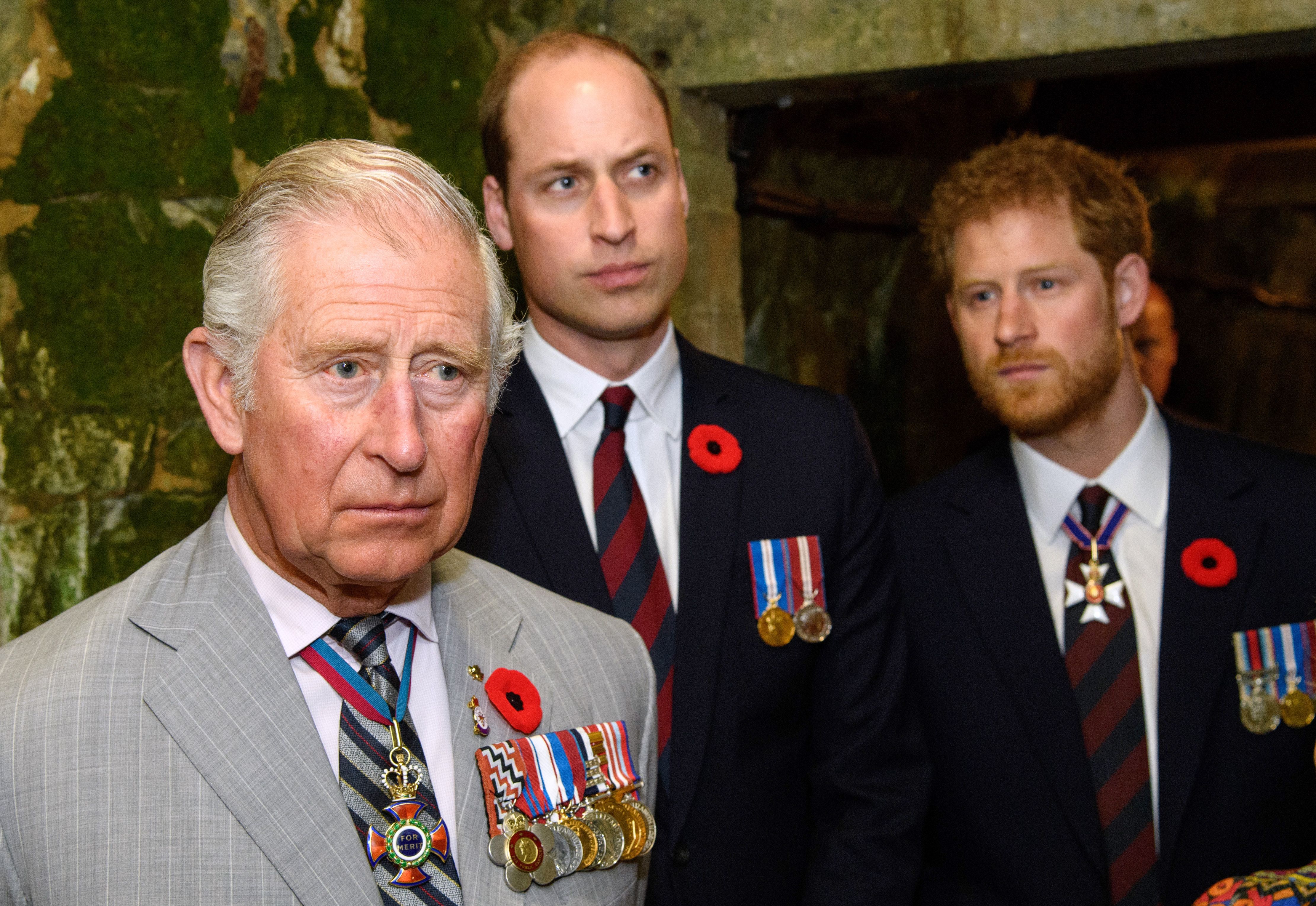 King Charles, Prince William, and Prince Harry attend a commemoration at Vimy Memorial Park in France in 2017. Nearly a decade later, Harry's return placed him back in the same country as his father and brother, even as his relationship with William remained unresolved. | Source: Getty Images
