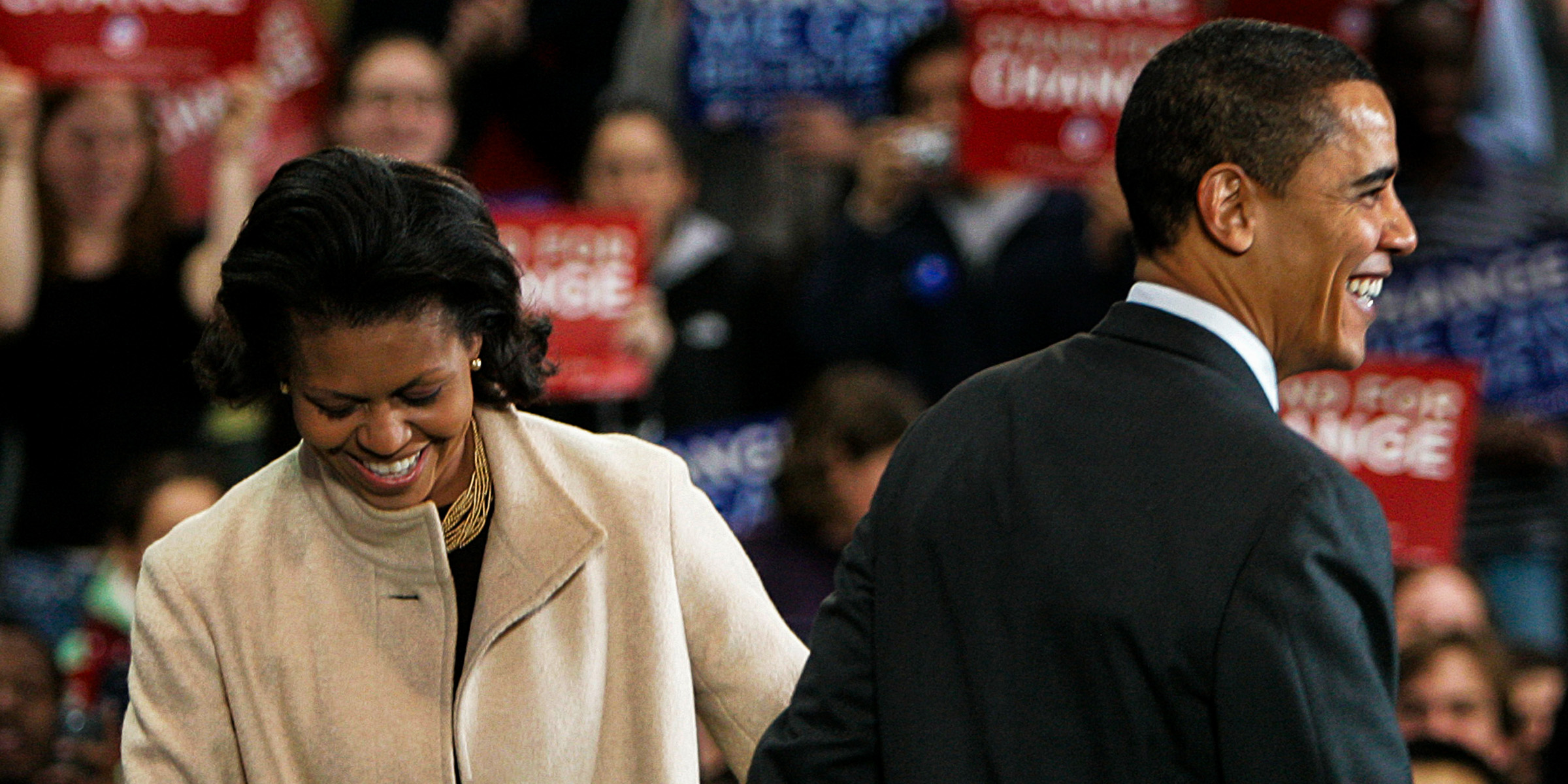 Michelle Obama and Barack Obama, 2008 | Source: Getty Image