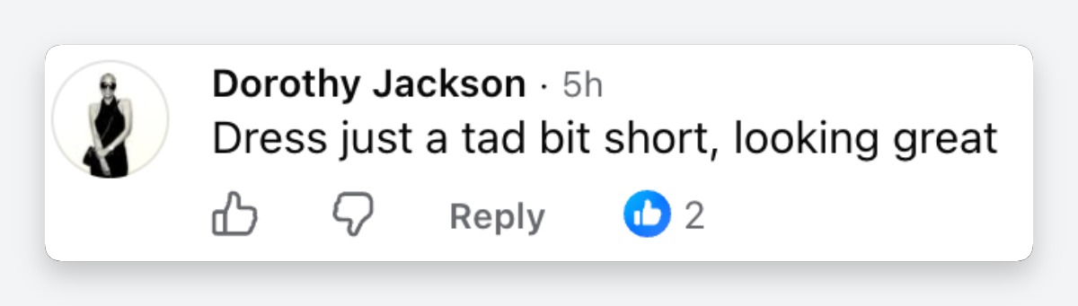As observers zoomed in on photographs from the event, social media commentators began obsessing over her high-fashion choice. | Source: Facebook/mickmicknyc