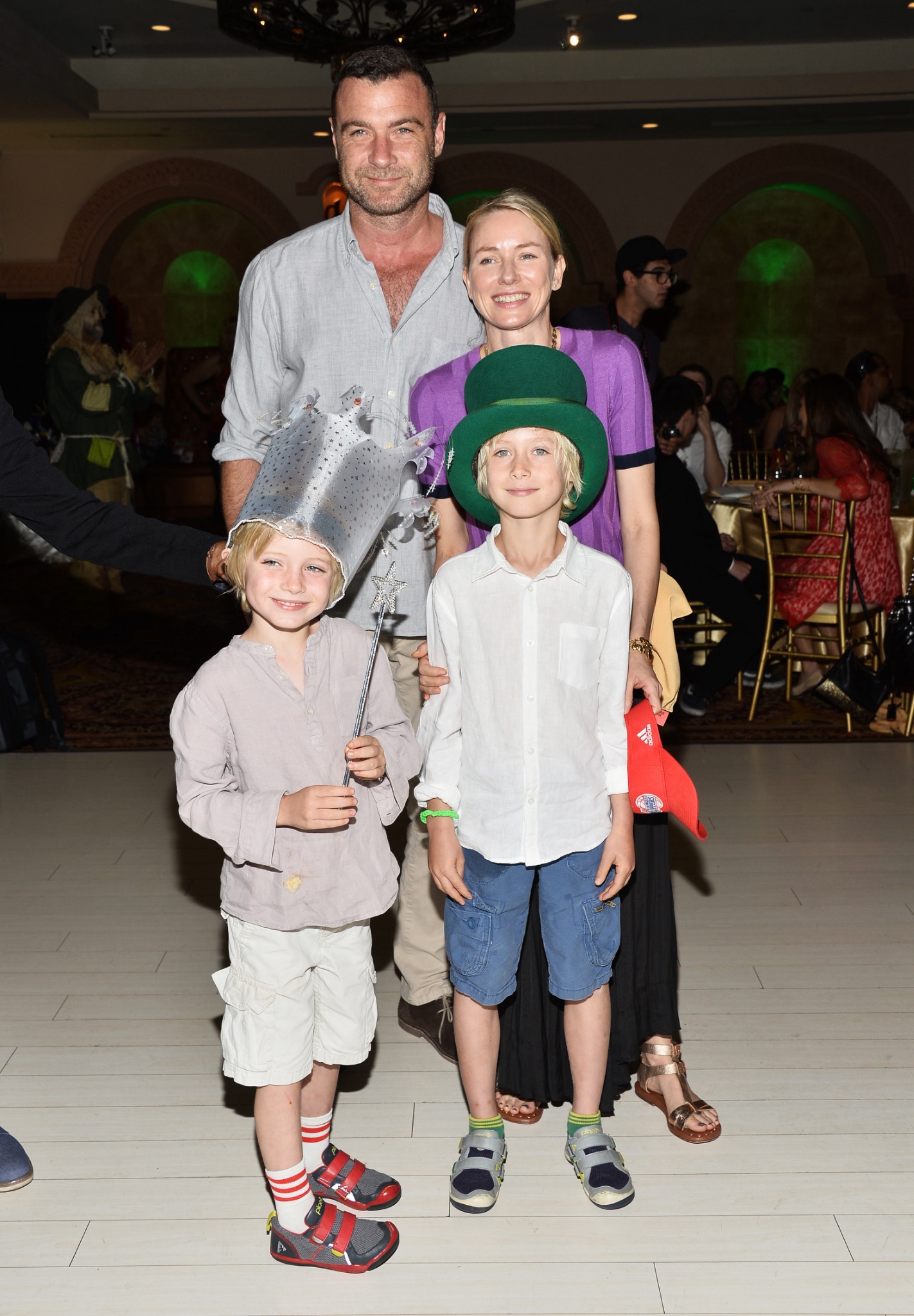 Naomi Watts and Liev Schreiber enjoyed a family outing with their sons, Sasha and Kai, at a children's charity event. Even during their busy acting careers, the couple made time for playful moments with their boys. | Source: Getty Images