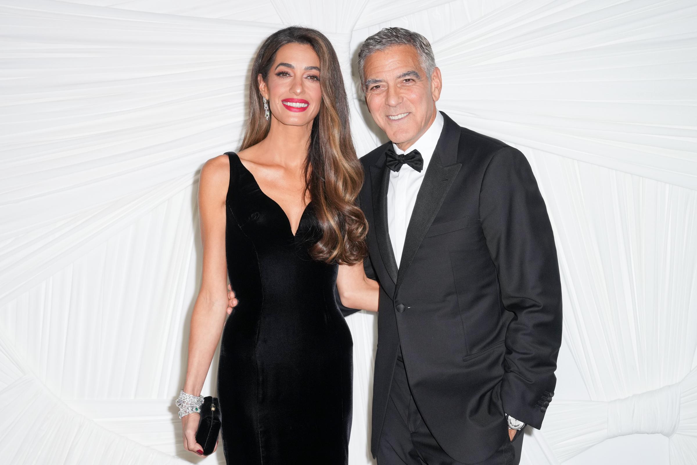 Amal and George Clooney attend the 2024 Albie Awards presented by the Clooney Foundation for Justice at the New York Public Library on September 26, 2024y. | Source: Getty Images