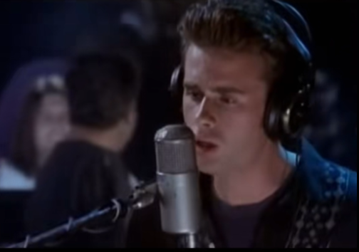 The former actor performs "How Do You Talk to an Angel" in 1992. The song from Fox's short-lived drama The Heights topped the Billboard Hot 100, giving him his first taste of stardom. | Source: TikTok/kleigh.n.ky74