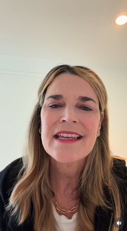Savannah Guthrie appears emotional as she addresses viewers in a second close-up video frame | Source: Instagram/savannahguthrie