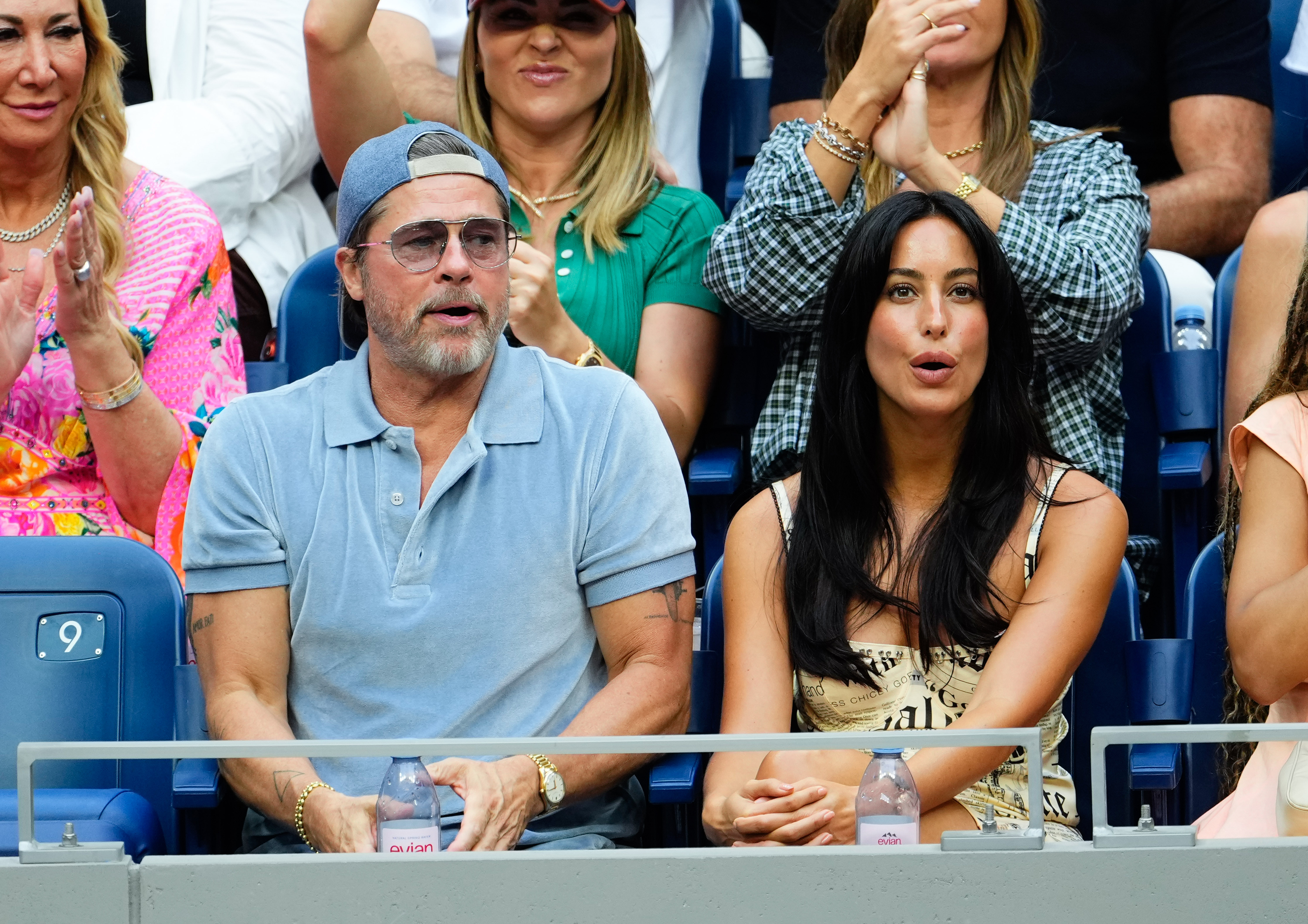 De Ramon wore a strappy white newspaper-print dress from John Galliano for the outing. The look resembled the Christian Dior minidress worn by Sarah Jessica Parker as Carrie Bradshaw in Season 3 of "Sex and the City," which was also designed by Galliano.