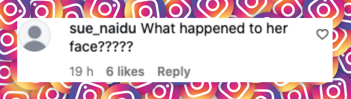 Netizen comment about Katie Holmes, posted on May 21, 2025. | Source: Instagram/hellomag