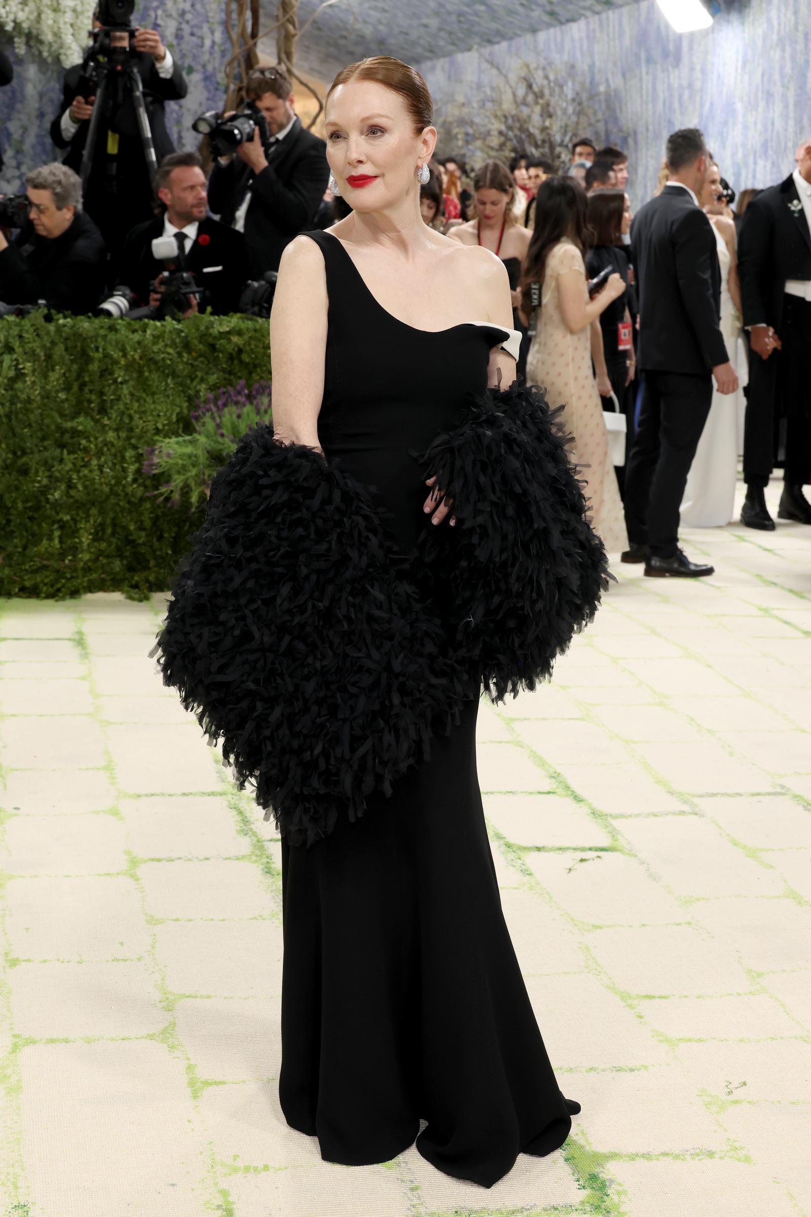 Julianne Moore attends the Met Gala celebrating "Costume Art" at The Metropolitan Museum of Art on May 4, 2026, in New York City | Source: Getty Images