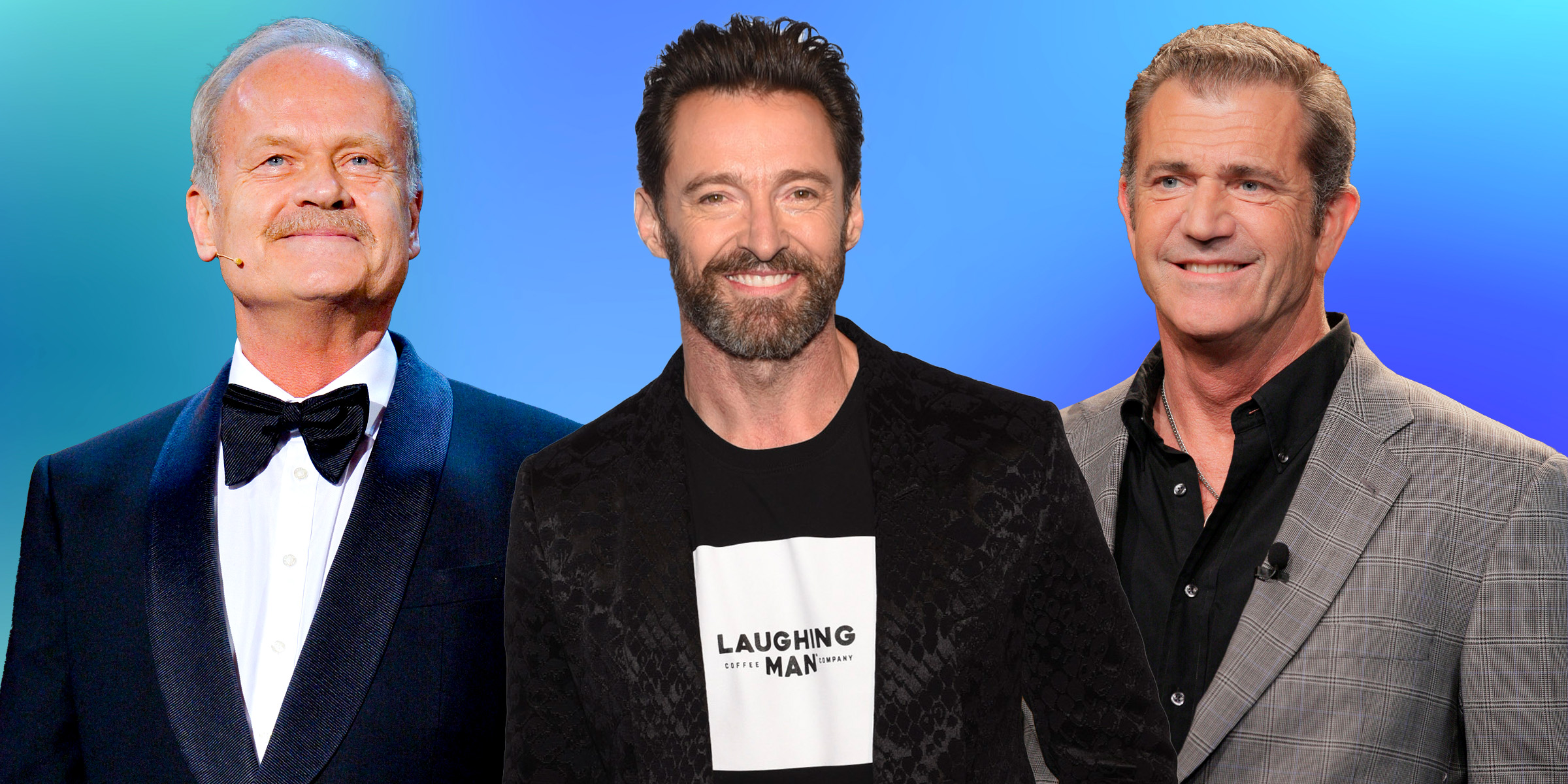 Kelsey Grammer | Hugh Jackman | Mel Gibson | Source: Getty Images