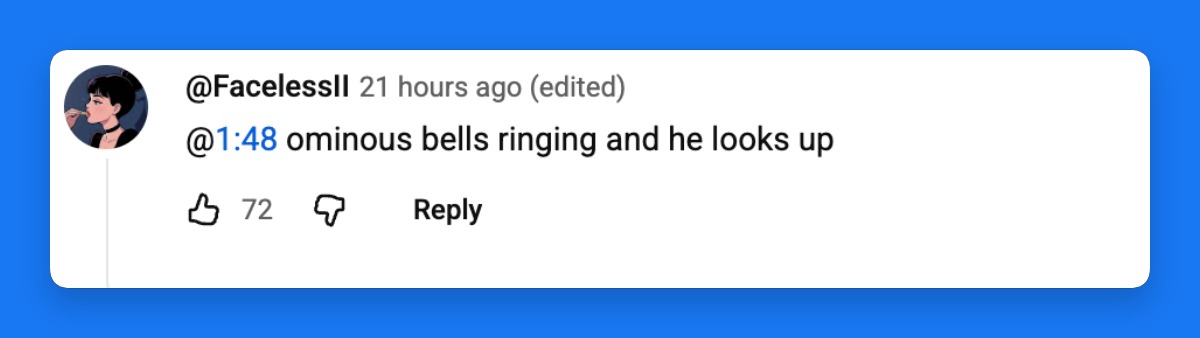 A viewer commented that the church bells ringing as Lindsey Graham looked up during his speech felt "ominous" after news of his death spread. | Source: YouTube/APT