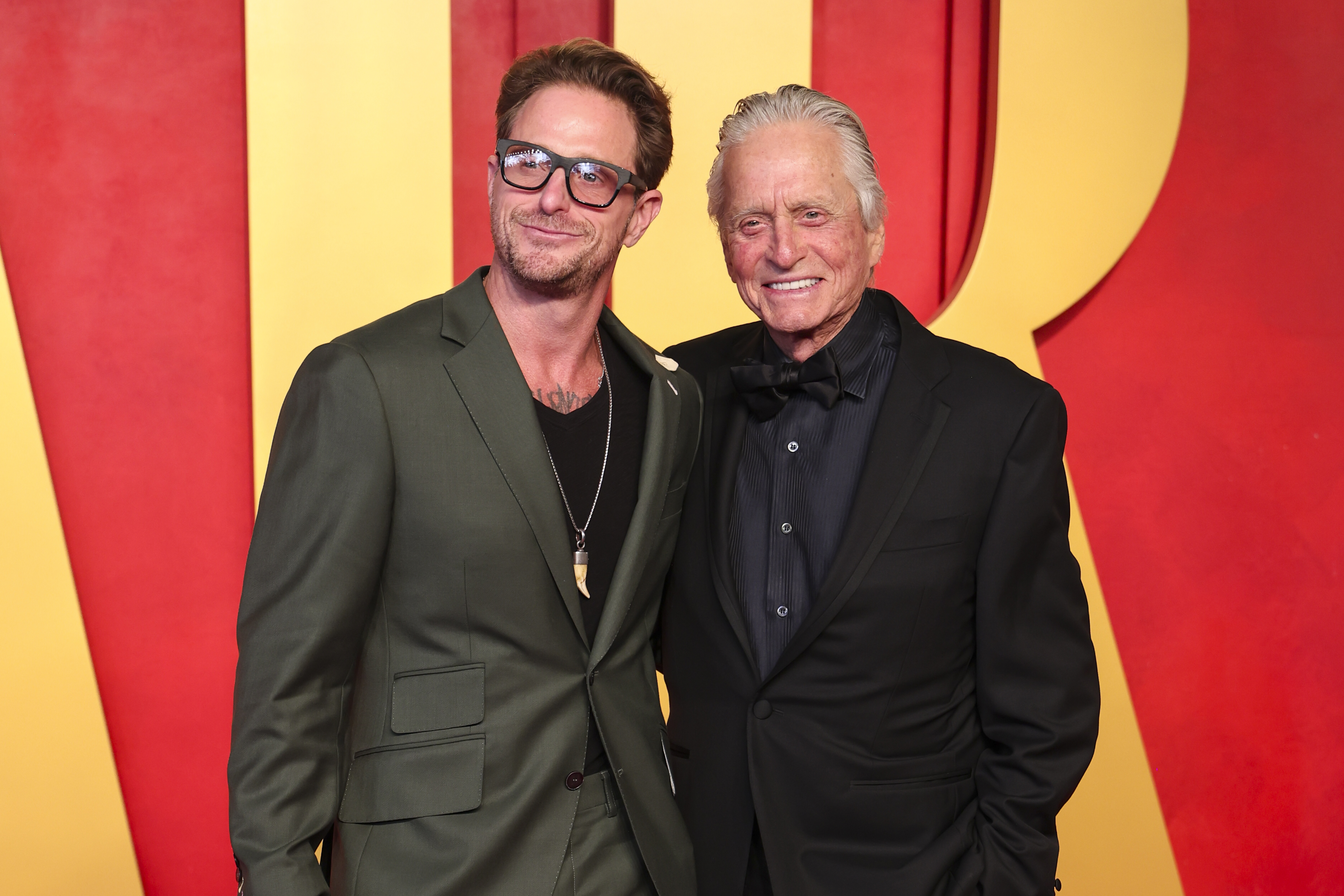 Cameron and Michael Douglas at the 2024 Vanity Fair Oscar Party on March 10 in Beverly Hills, California. | Source: Getty Images