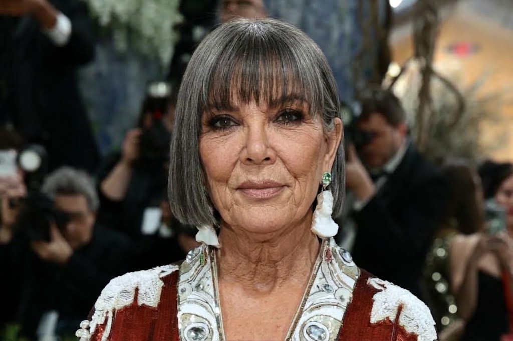 Kris’ famous Met Gala look gets a striking what-if makeover, with a gray bob and visible signs of aging replacing the ultra-smooth finish. | Source: Gemini