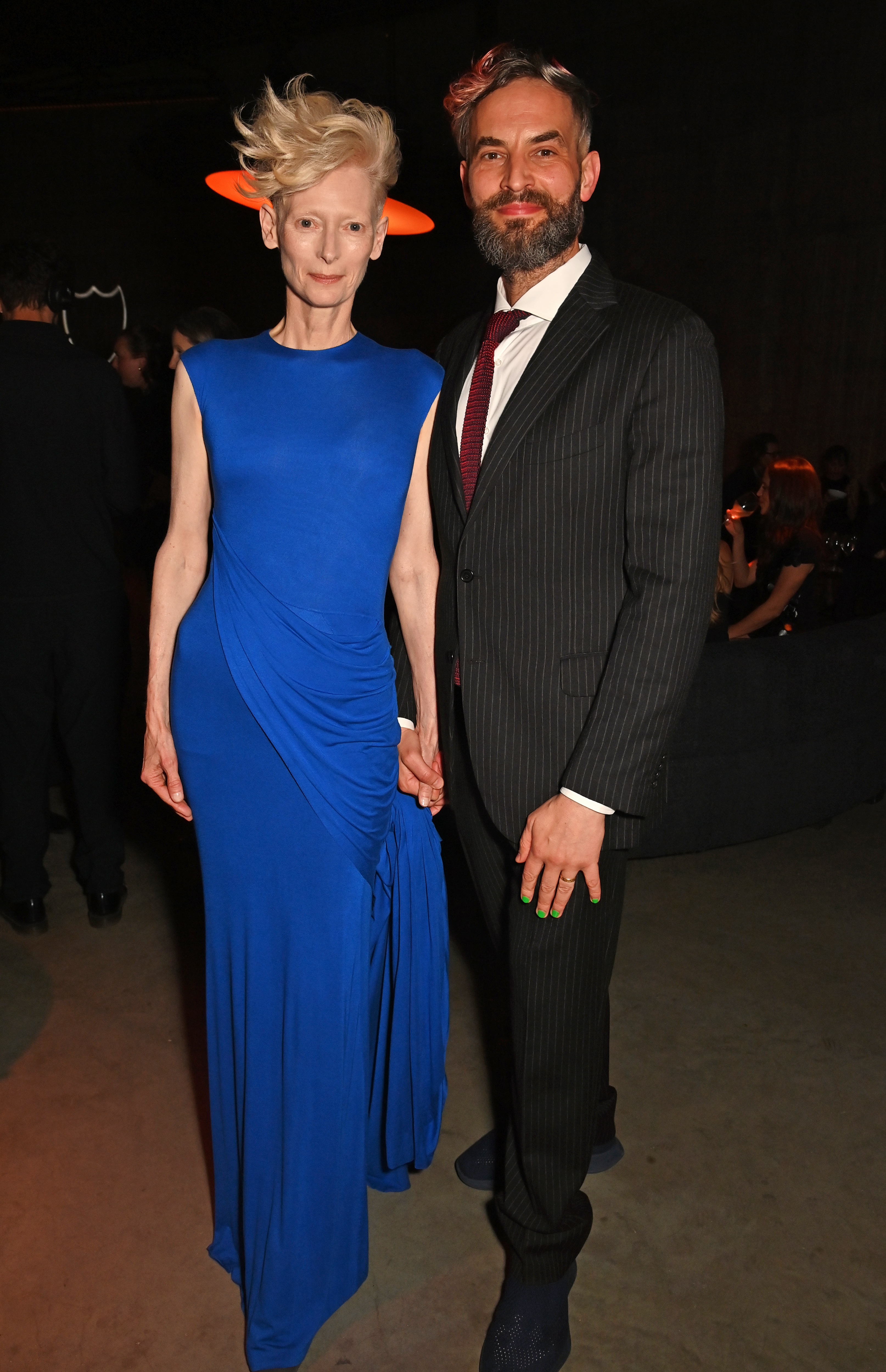 Tilda Swinton and Sandro Kopp at the Dom Perignon Revelations Dinner and Party on May 15, 2025, in London, England. | Source: Getty Images