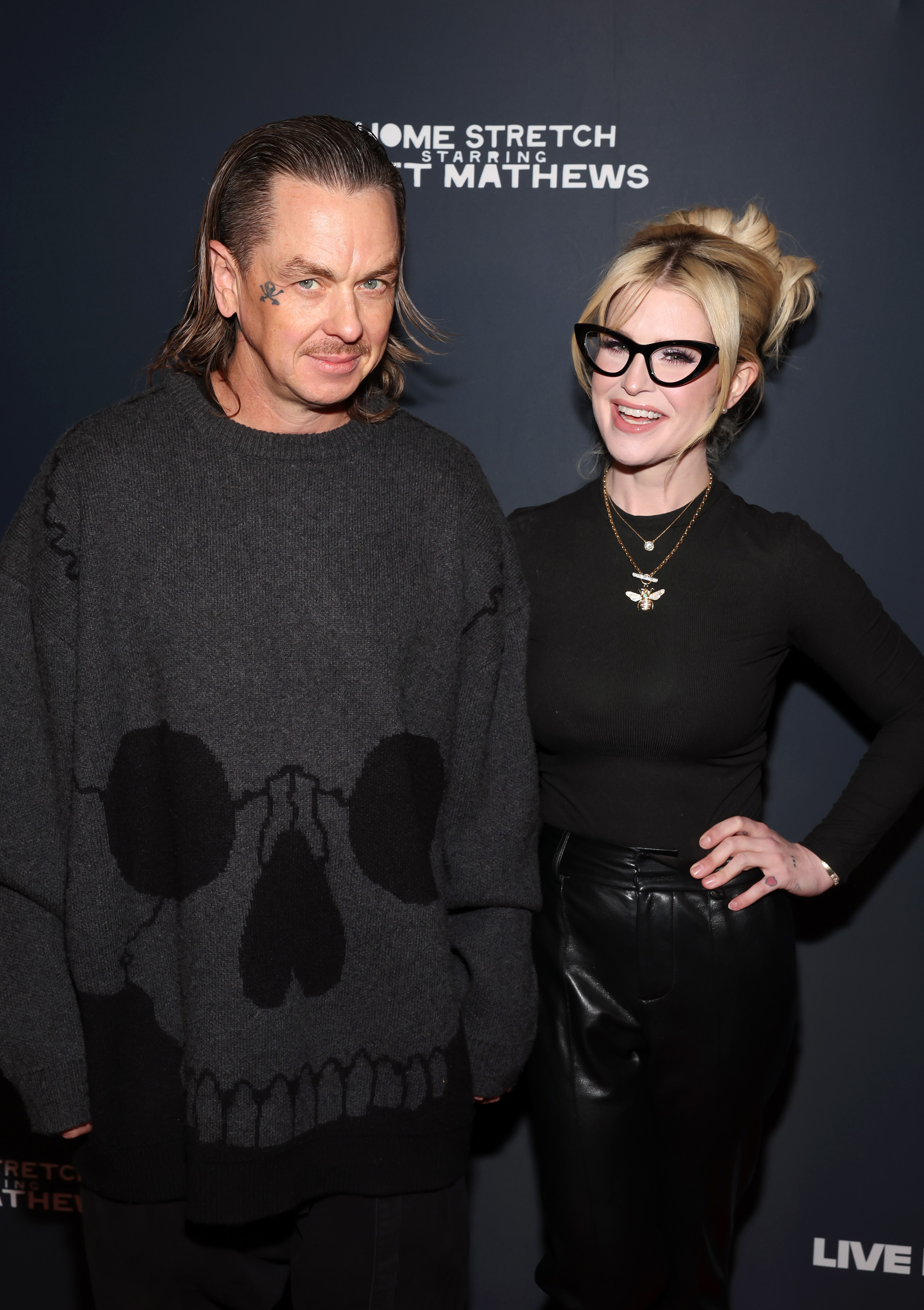 Kelly Osbourne and Sid Wilson at the Matt Mathews' Celebration of Boujee On A Budget Tour with Live Nation at The Peppermint Club in Los Angeles, California on November 20, 2024 | Source: Getty Images