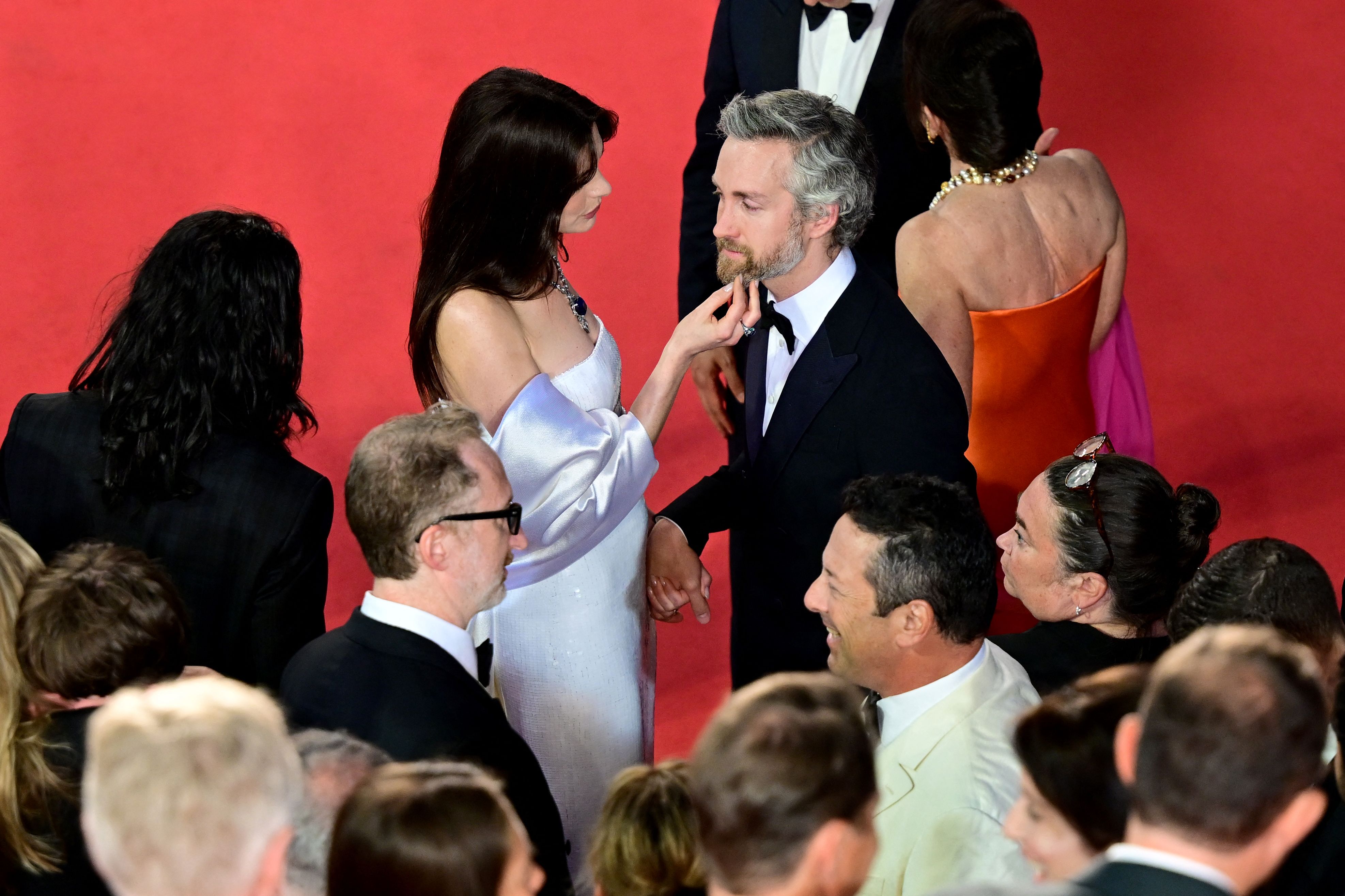 Anne Hathaway and Adam Shulman at the Cannes Film Festival, May 2022