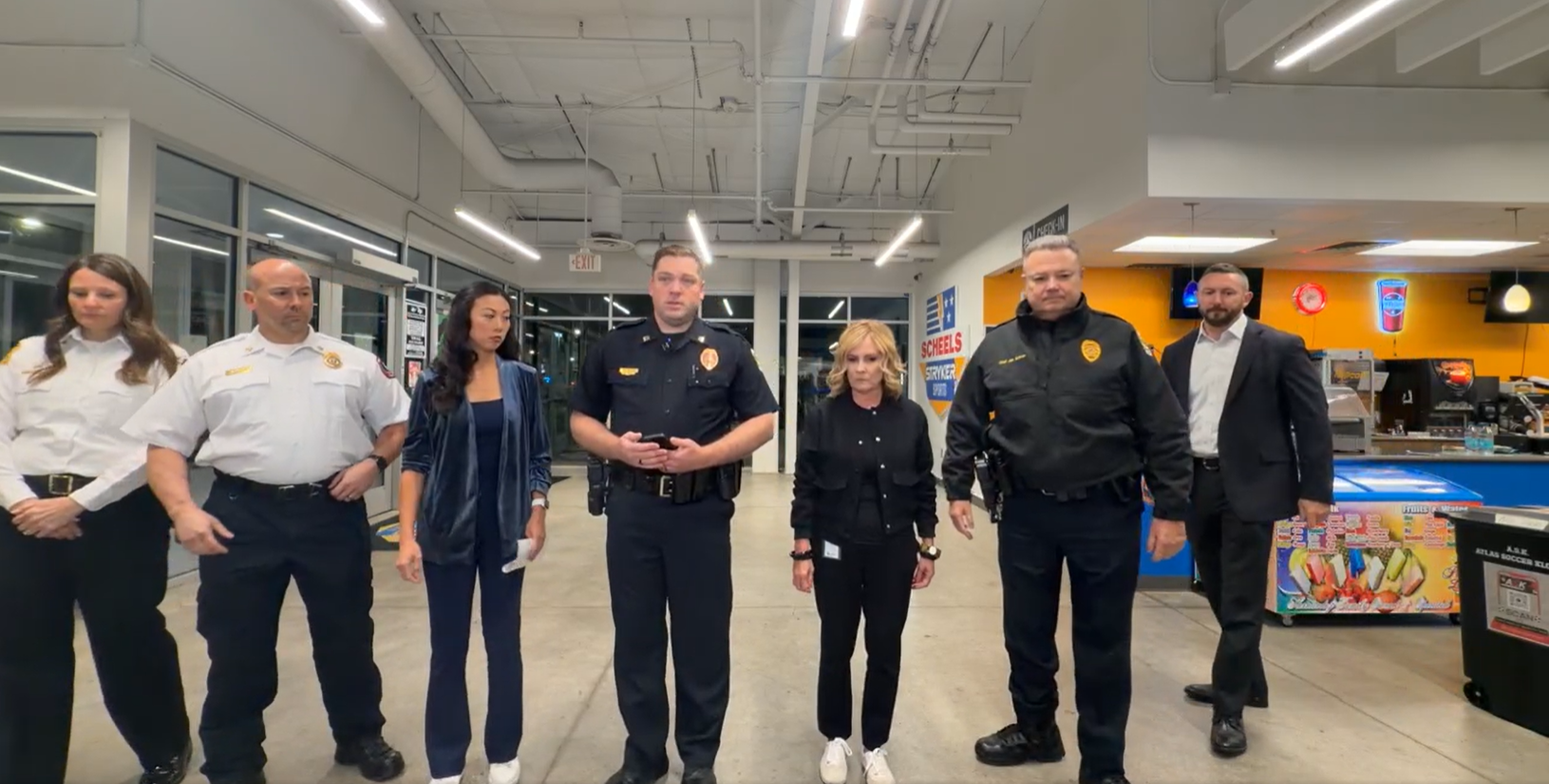 Wichita Police Chief Joe Sullivan and other officials address the media during a press conference following the October 17 tragedy at Stryker Sports Complex. Authorities said the investigation was ongoing, with toxicology results and a mechanical examination of the pickup truck still pending before any decision on charges. | Source: Facebook/Wichita Police Department