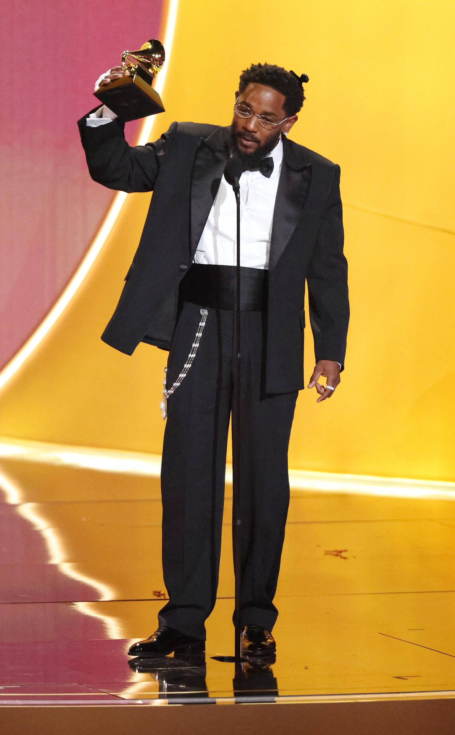 Kendrick Lamar attends the 68th Annual Grammy Awards at Crypto.com Arena on February 1, 2026, in Los Angeles | Source: Getty Images