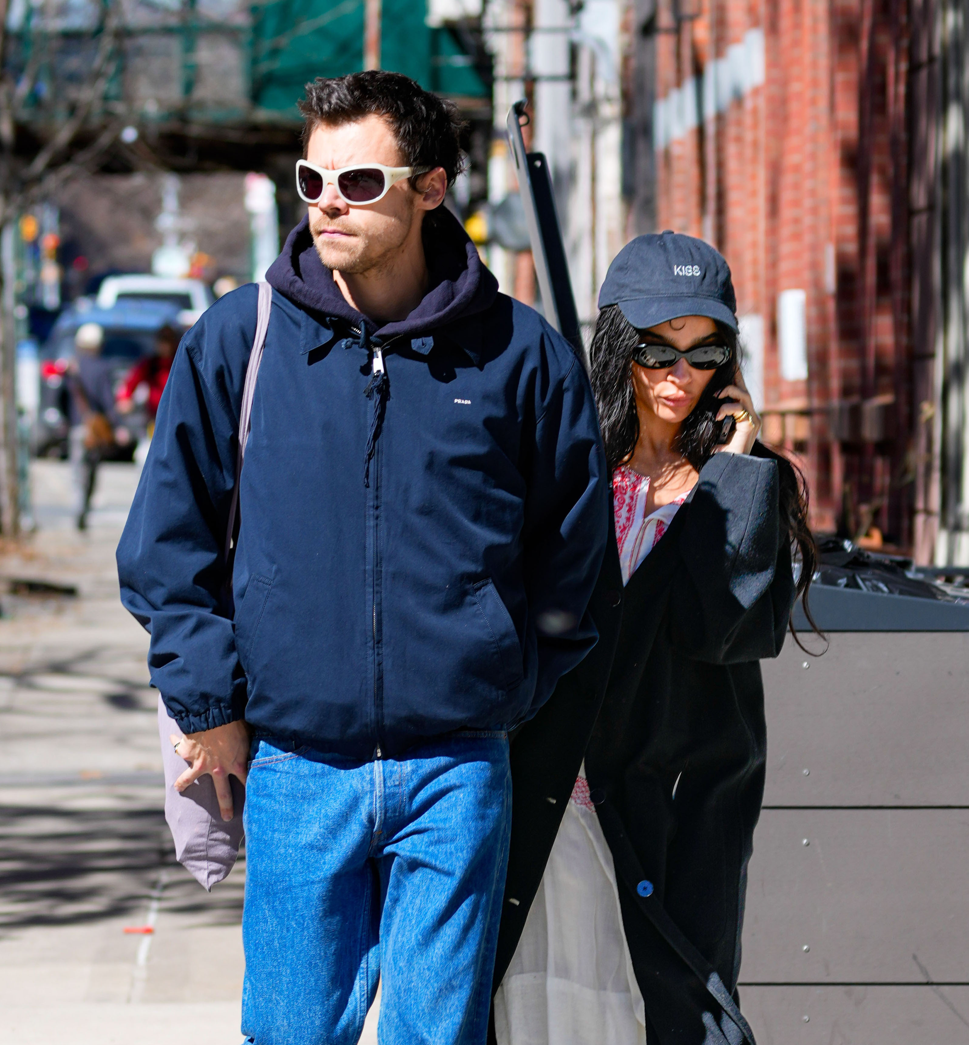 Harry Styles performed at Wembley while on tour that Friday, and there was still no word on whether Zoë Kravitz showed up for Taylor Swift and Travis Kelce's wedding. On this occasion, they were seen in New York City, New York, on March 9, 2026. | Source: Getty Images