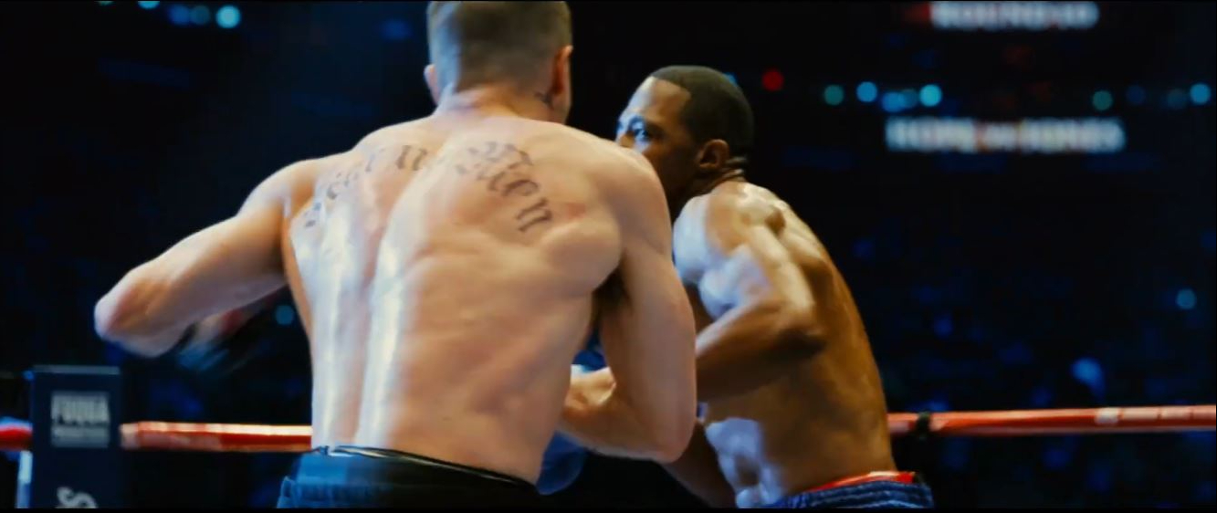 Jake Gyllenhaal showcased the muscular physique he developed for "Southpaw" in a video released on June 5, 2015, as his character traded punches during one of the film's hard-hitting fight sequences. Countless hours of boxing drills, conditioning, and strength training helped transform the actor into the believable champion Billy Hope. | Source: YouTube/Rotten Tomatoes Trailers