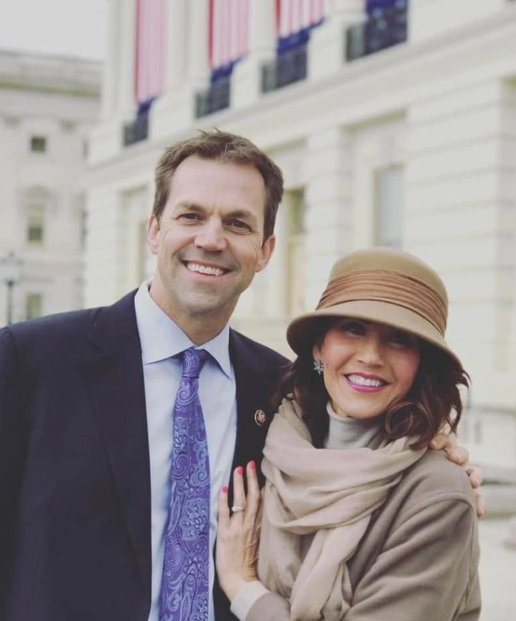 Kristi and Bryon Noem were married for more than three decades. For much of that time, their family life was centered near Castlewood, South Dakota, where they raised their three children. | Source: Facebook/fgbryonnoem