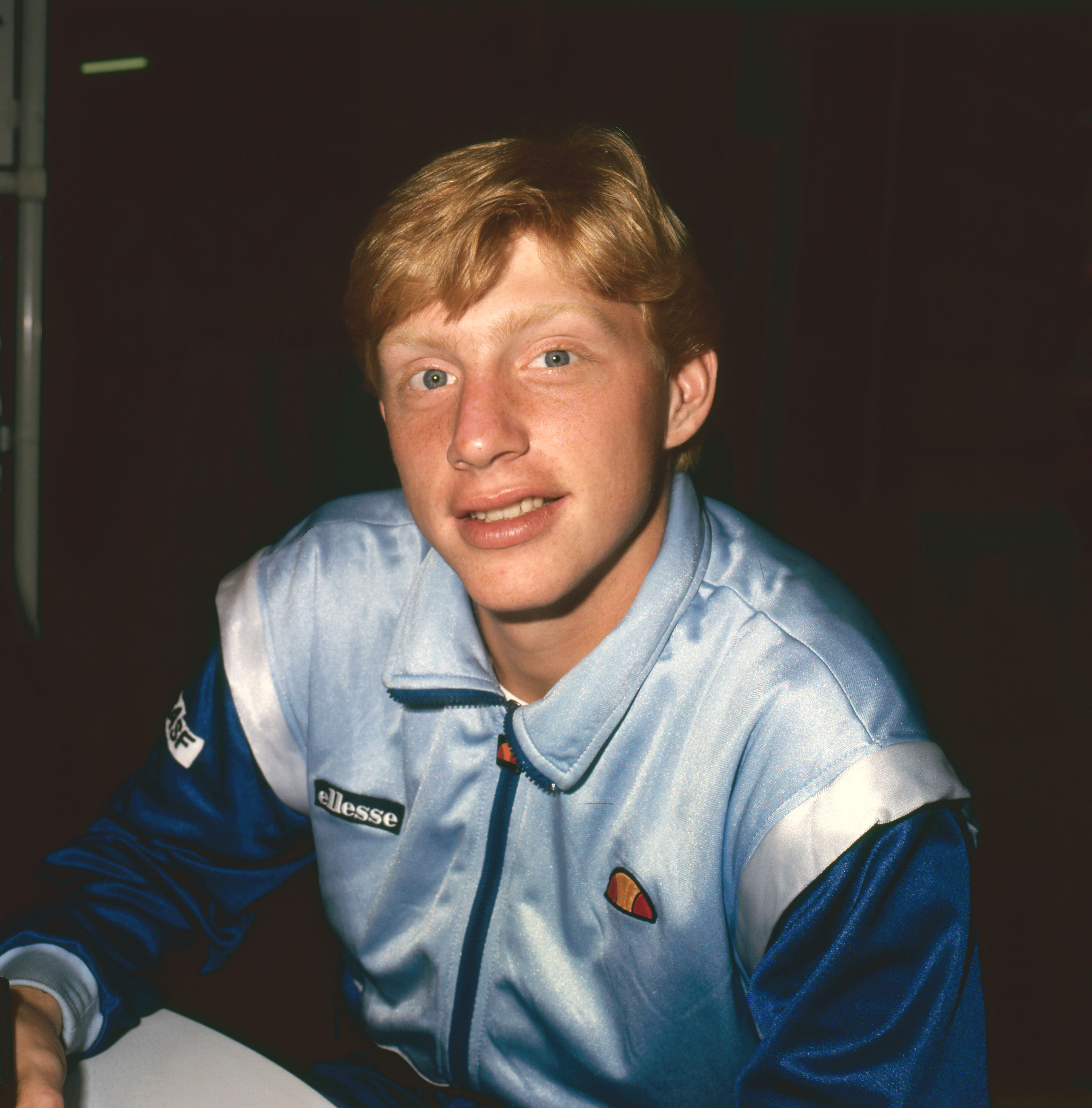 Boris Becker posed after a match at Wimbledon in London, England, on June 21, 1985, during the tournament that would soon transform his career. Still only 17, the German teenager was weeks away from defeating Kevin Curren in the men's singles final, a victory that made him Wimbledon's youngest men's champion and propelled him to international stardom almost overnight.