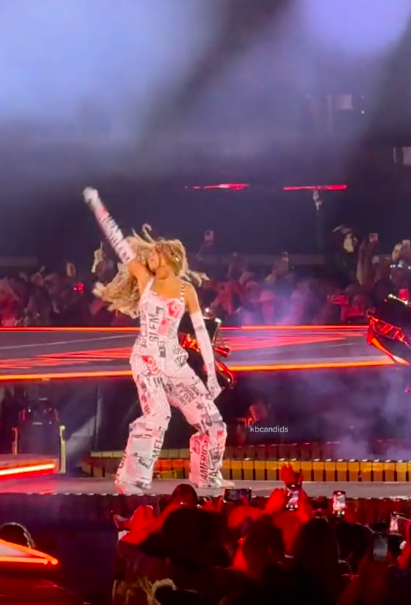Blue Ivy performing during one of her mom's concerts, posted on April 29, 2025. | Source: TikTok/@kbcandids