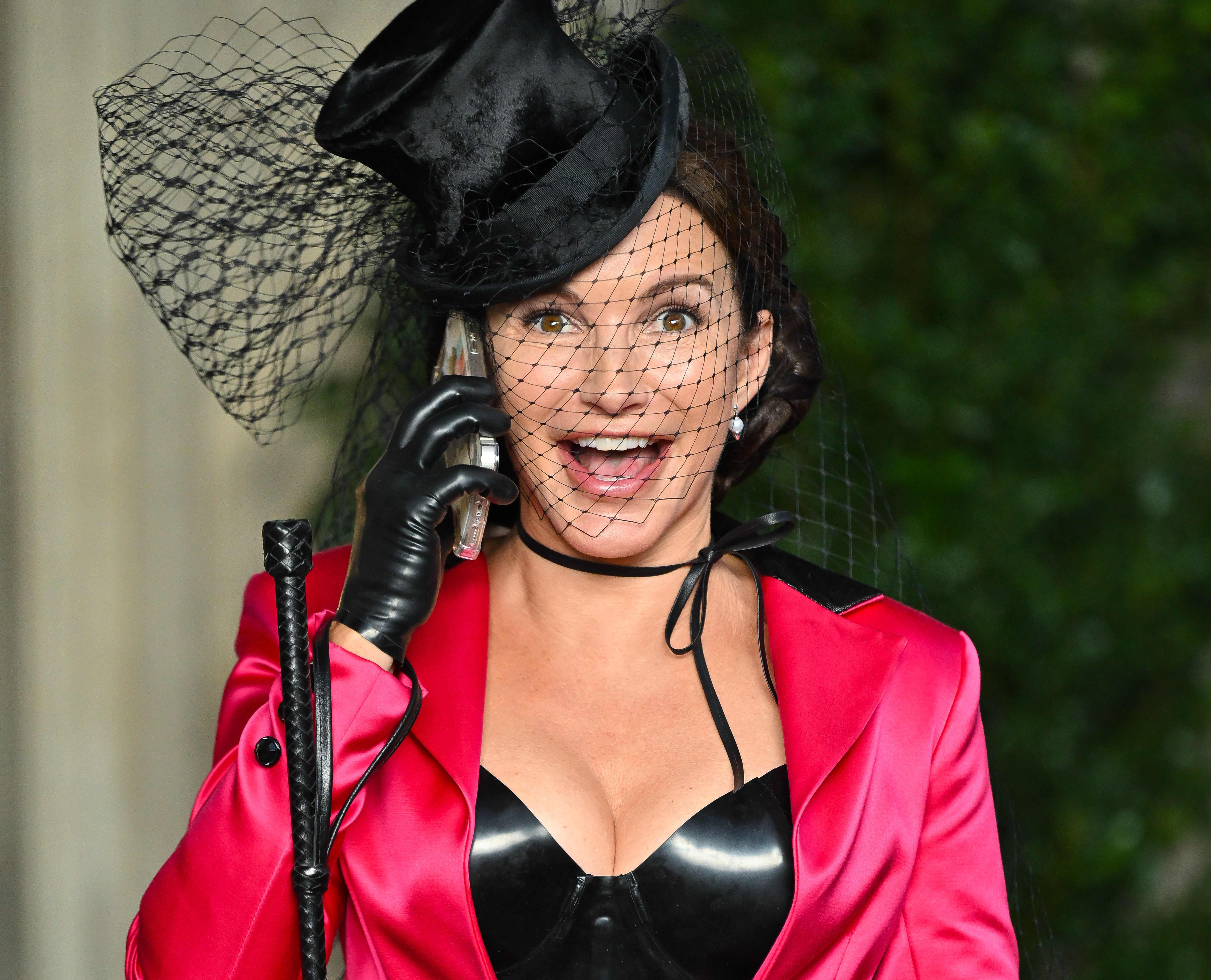 Kristin Davis pictured on the set of "And Just Like That" in 2022. | Source: Getty Images