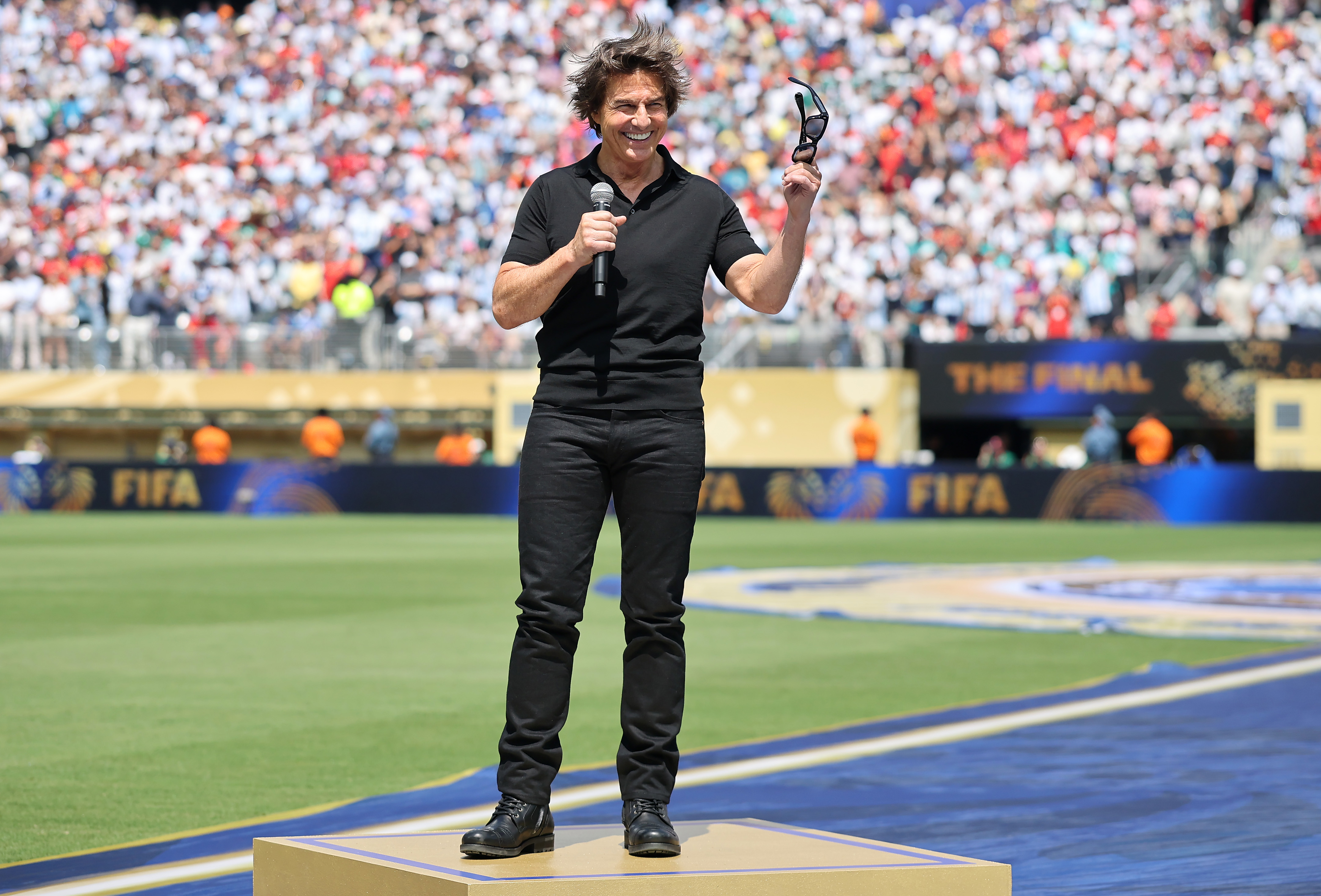 Tom Cruise's ceremonial remarks were designed to frame the final as a celebration of global unity. Instead, his distinctly dramatic delivery, and repeated use of "football," became a story of its own. | Source: Getty Images