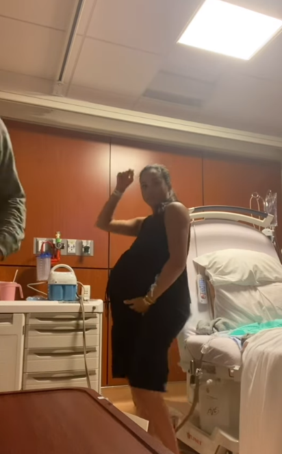 Meghan Markle in a hospital room dancing while trying to induce labor to welcome Princess Lilibet on June 4, 2025 | Source: Instagram/meghan