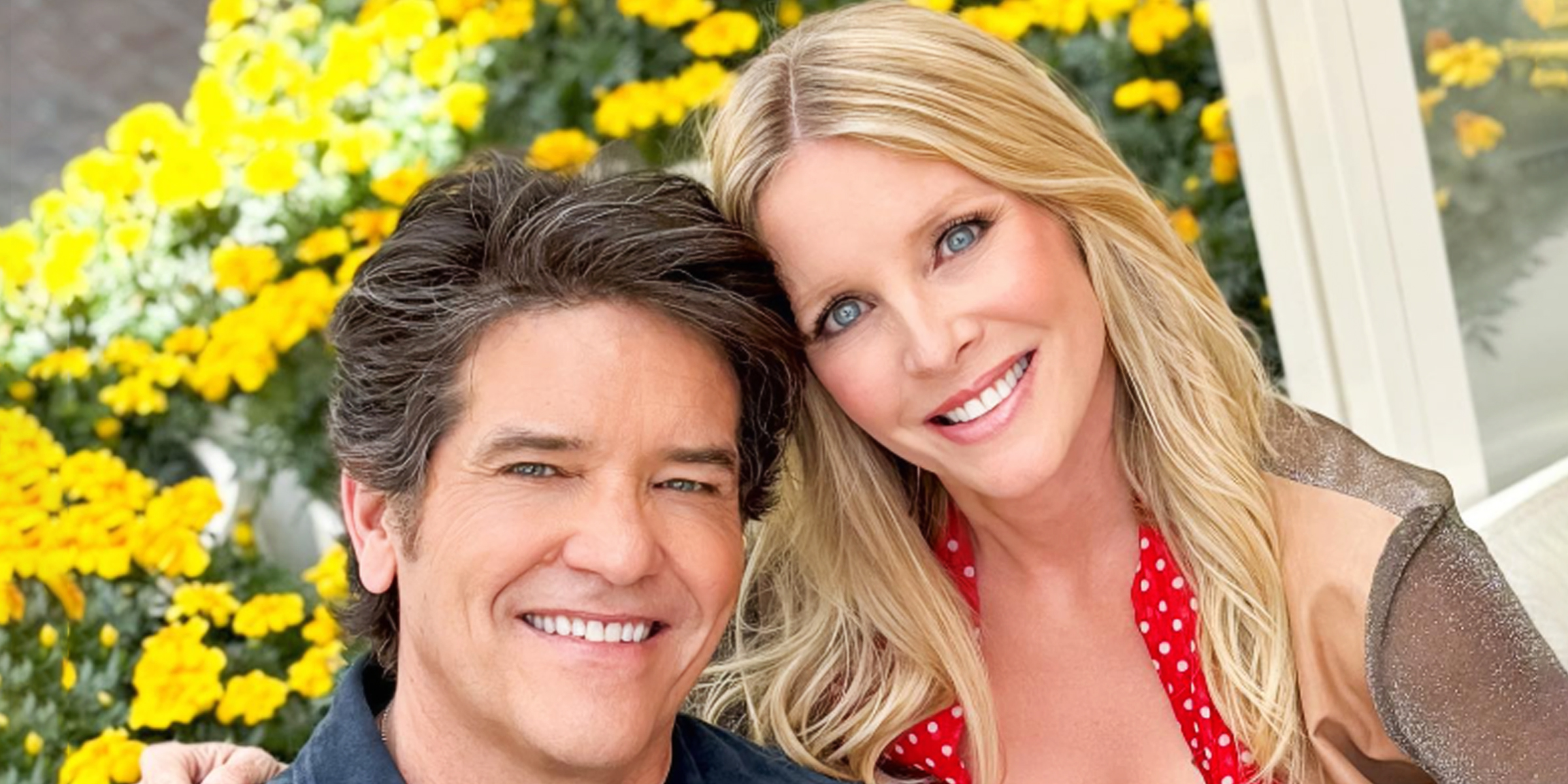 Michael Damian and Lauralee Bell. | Source: instagram.com/youngandrestlesscbs