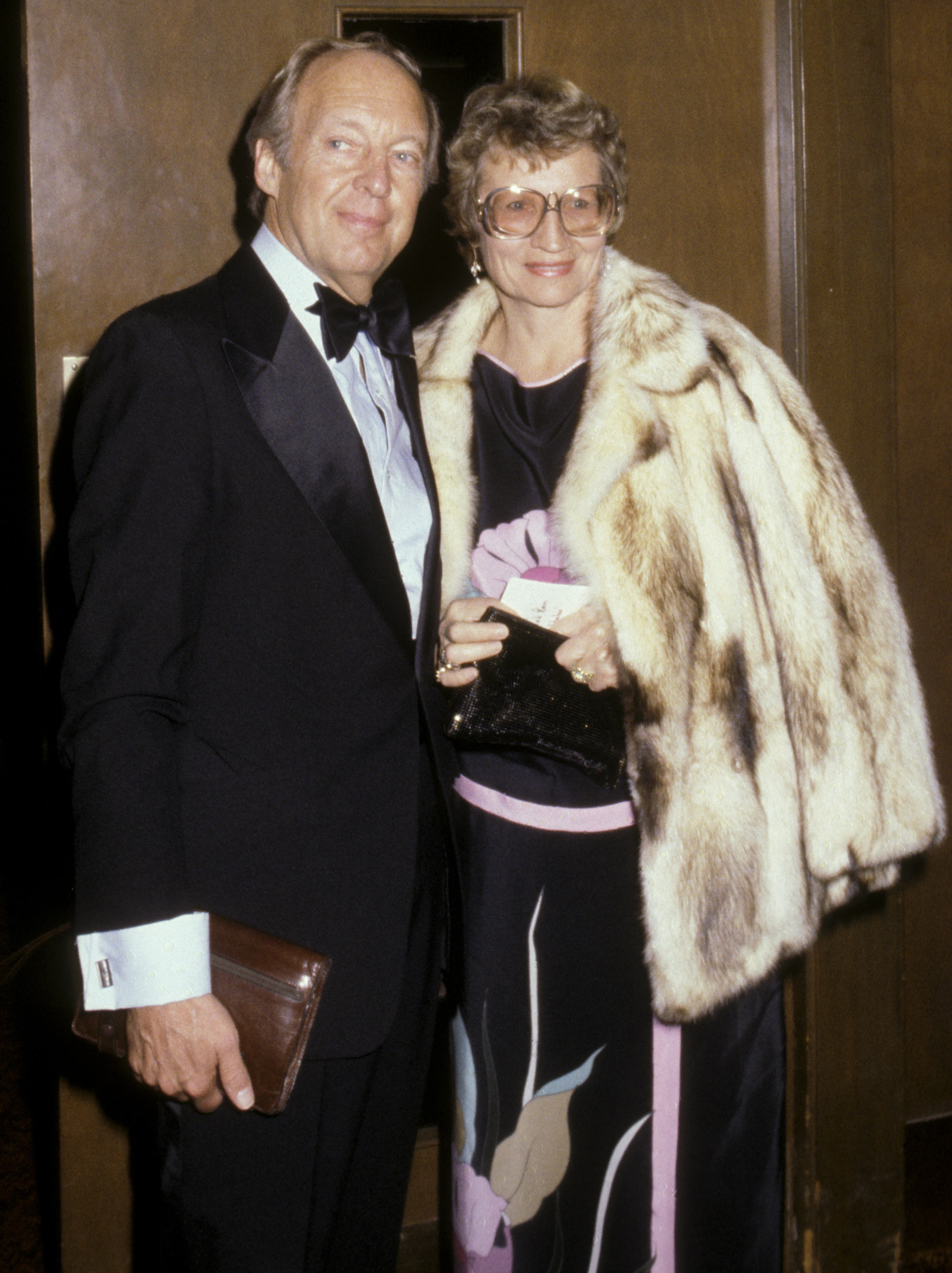 Conrad Bain and his wife, Monica Bain, attend the Sixth Annual People's Choice Awards at the Hollywood Palladium in Hollywood, California, on January 24, 1980. After his death, Bain's daughter Jennifer remembered him as an amazing father who was much more interesting in real life than his Diff'rent Strokes character, Mr. Drummond. | Source: Getty Images