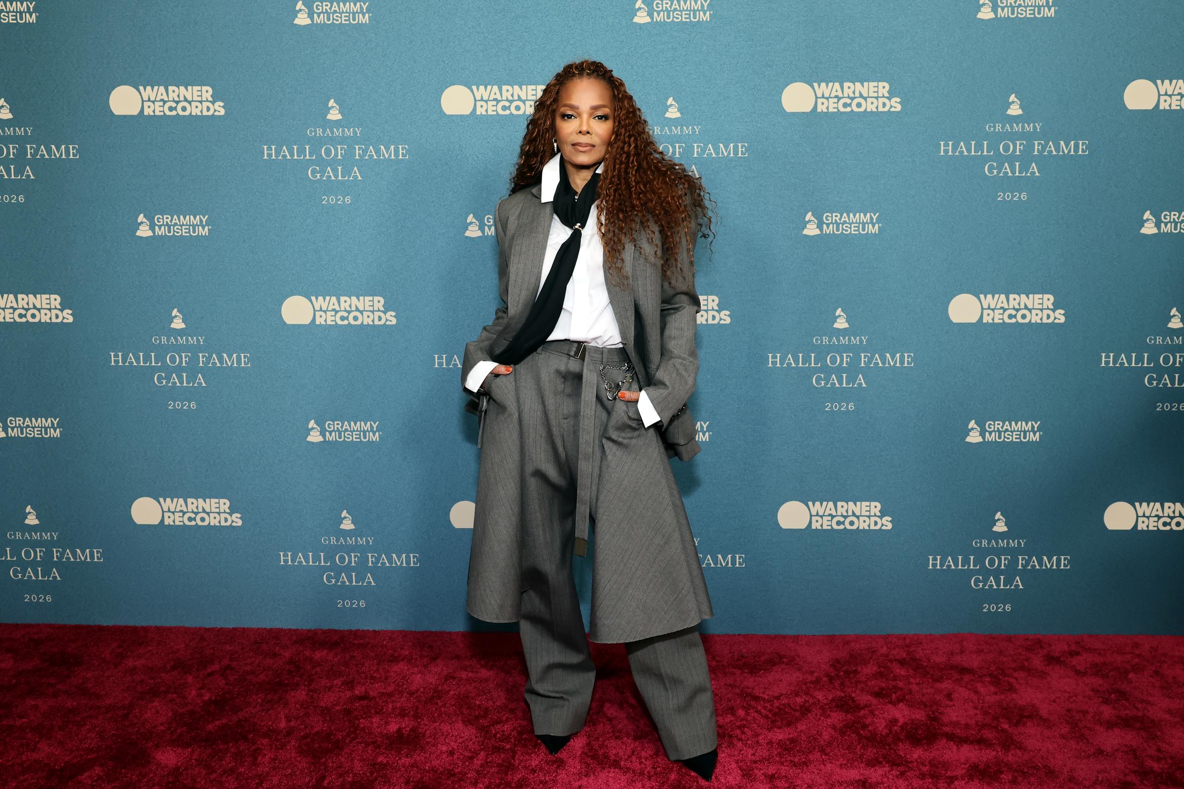 Janet Jackson attends the GRAMMY Hall of Fame Gala at The Beverly Hilton on May 8, 2026, in Beverly Hills, California.