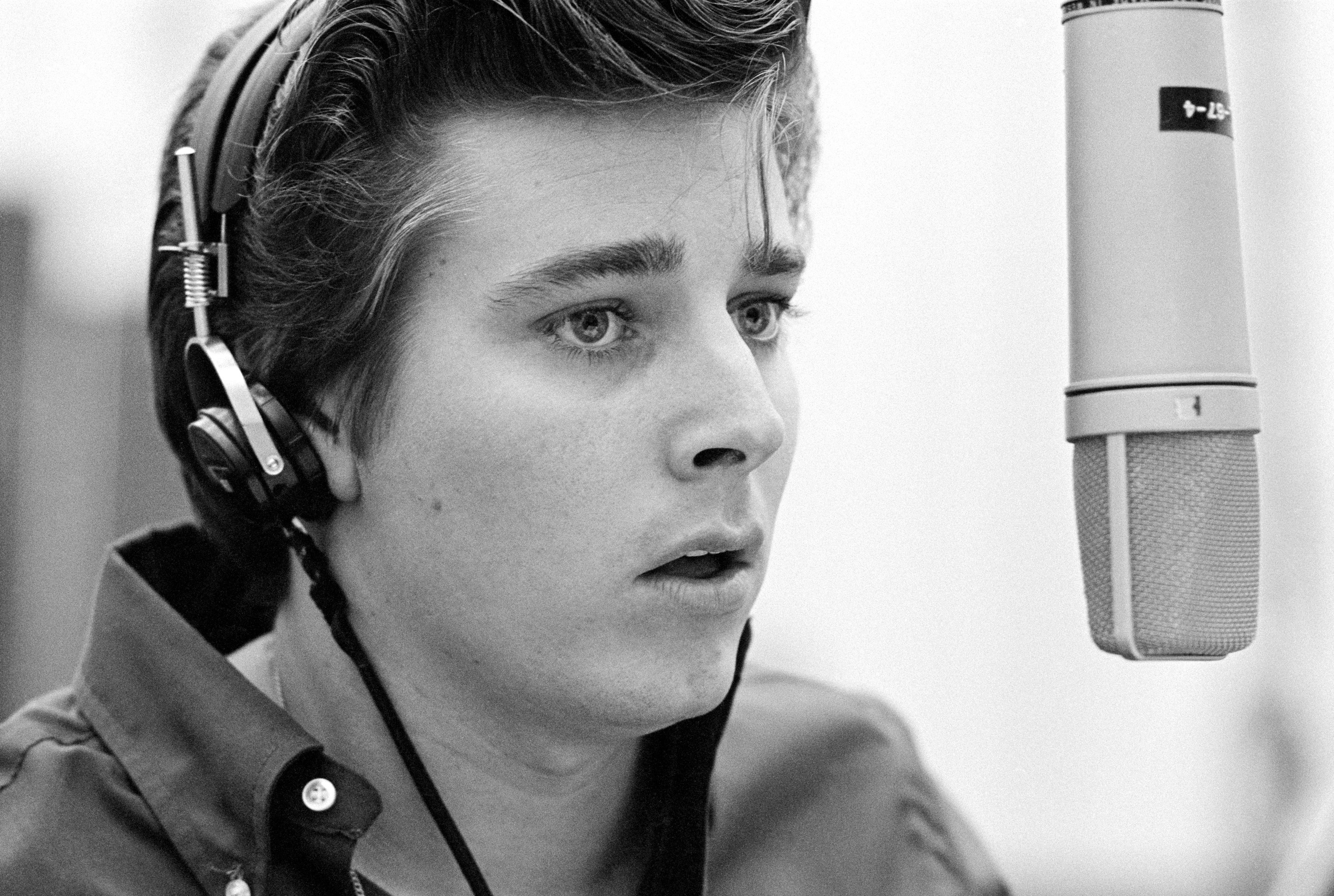 Bobby Sherman photographed during a recording session on March 13, 1967, in Los Angeles, California. | Source: Getty Images