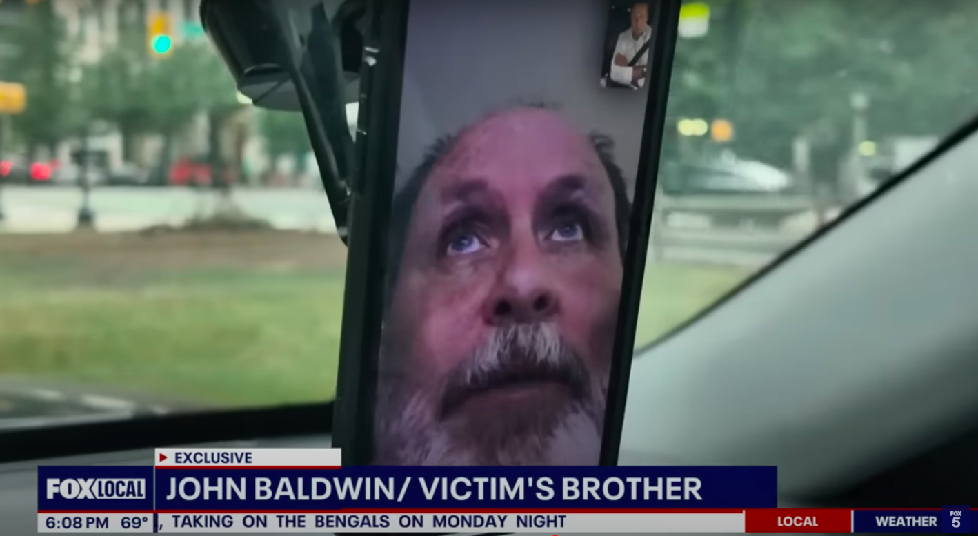 Travis Renee Baldwin's brother, John Baldwin, speaking about the incident, posted on August 19, 2025. | Source: YouTube/ Fox 5 Washington DC