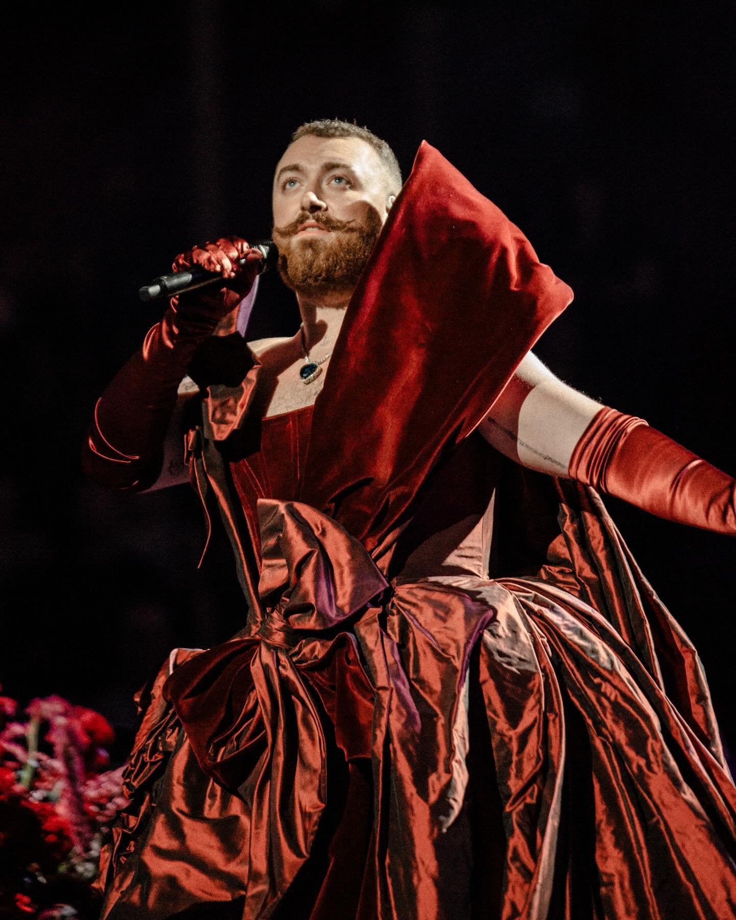 Sam Smith pictured during a performance, dated August 4, 2024 | Source: Facebook/samsmithworld