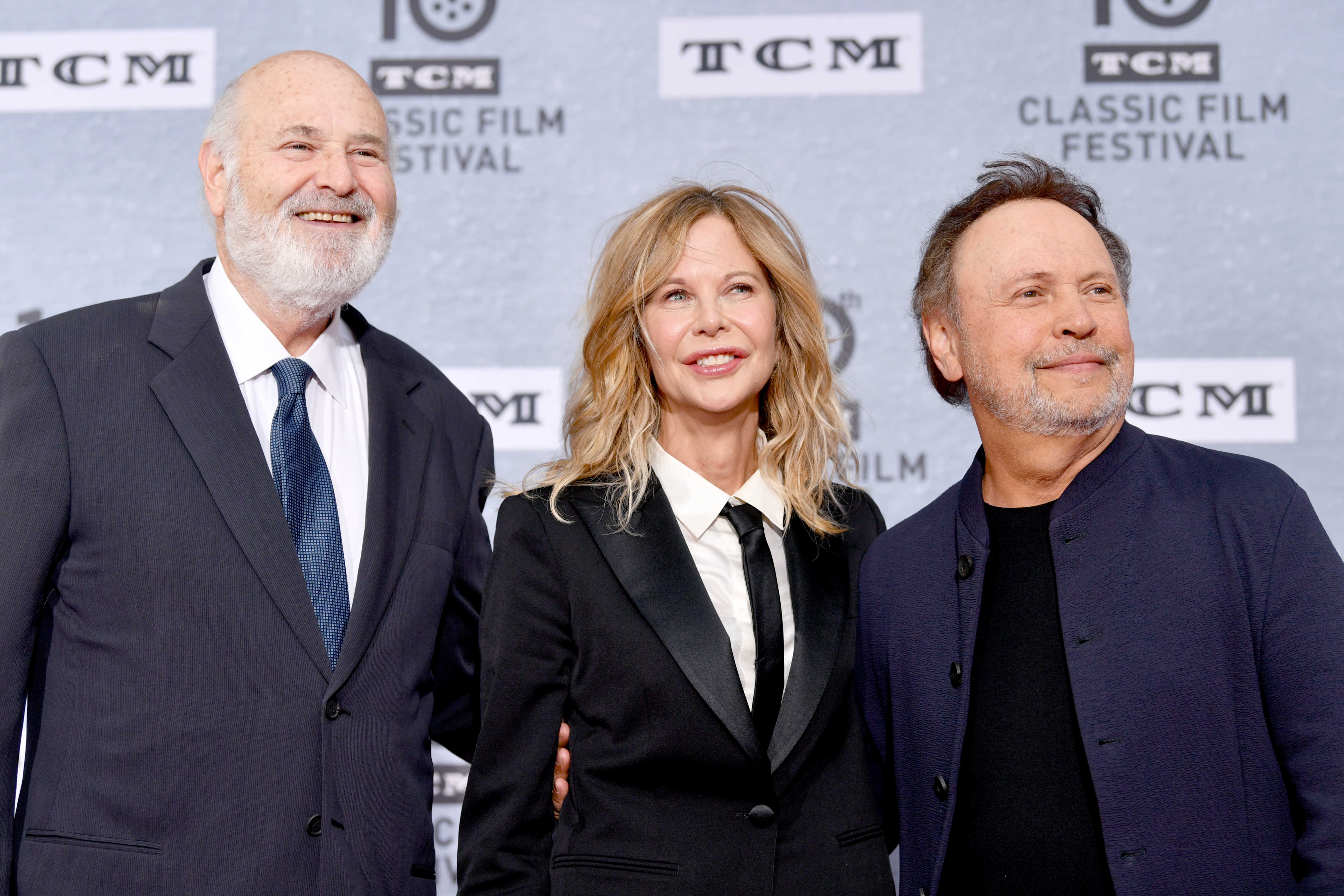 Rob Reiner, Meg Ryan, and Billy Crystal at the 30th Anniversary Screening of "When Harry Met Sally…" Opening Night during the 10th Annual TCM Classic Film Festival in Hollywood, California on April 11, 2019. | Source: Getty Images