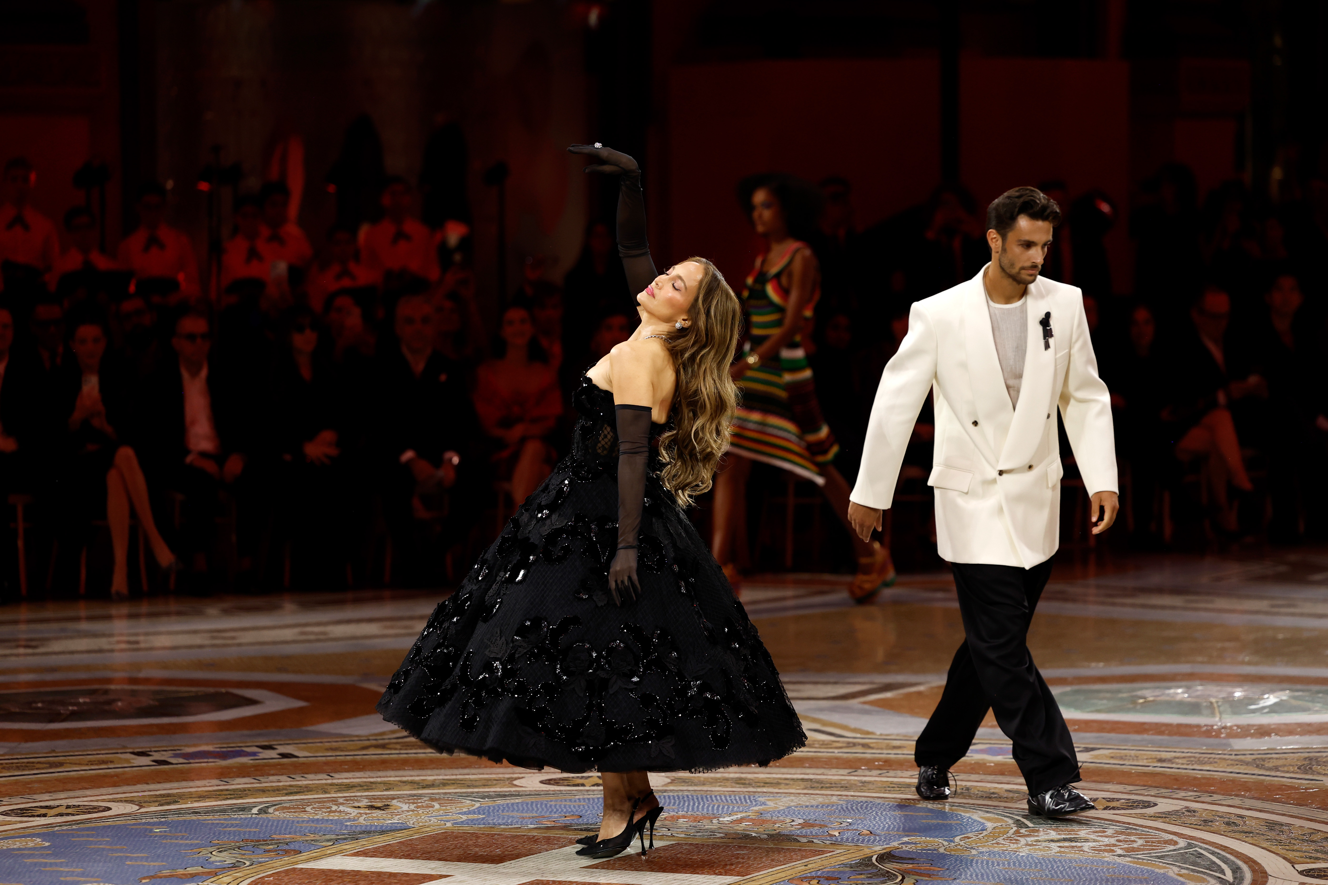 The Milan appearance put the 2 stars in the same frame despite careers built in completely different worlds. One arrived with decades of red-carpet history; the other brought an Olympic medal, a top-10 ranking, and a growing fashion résumé. | Source: Getty Images