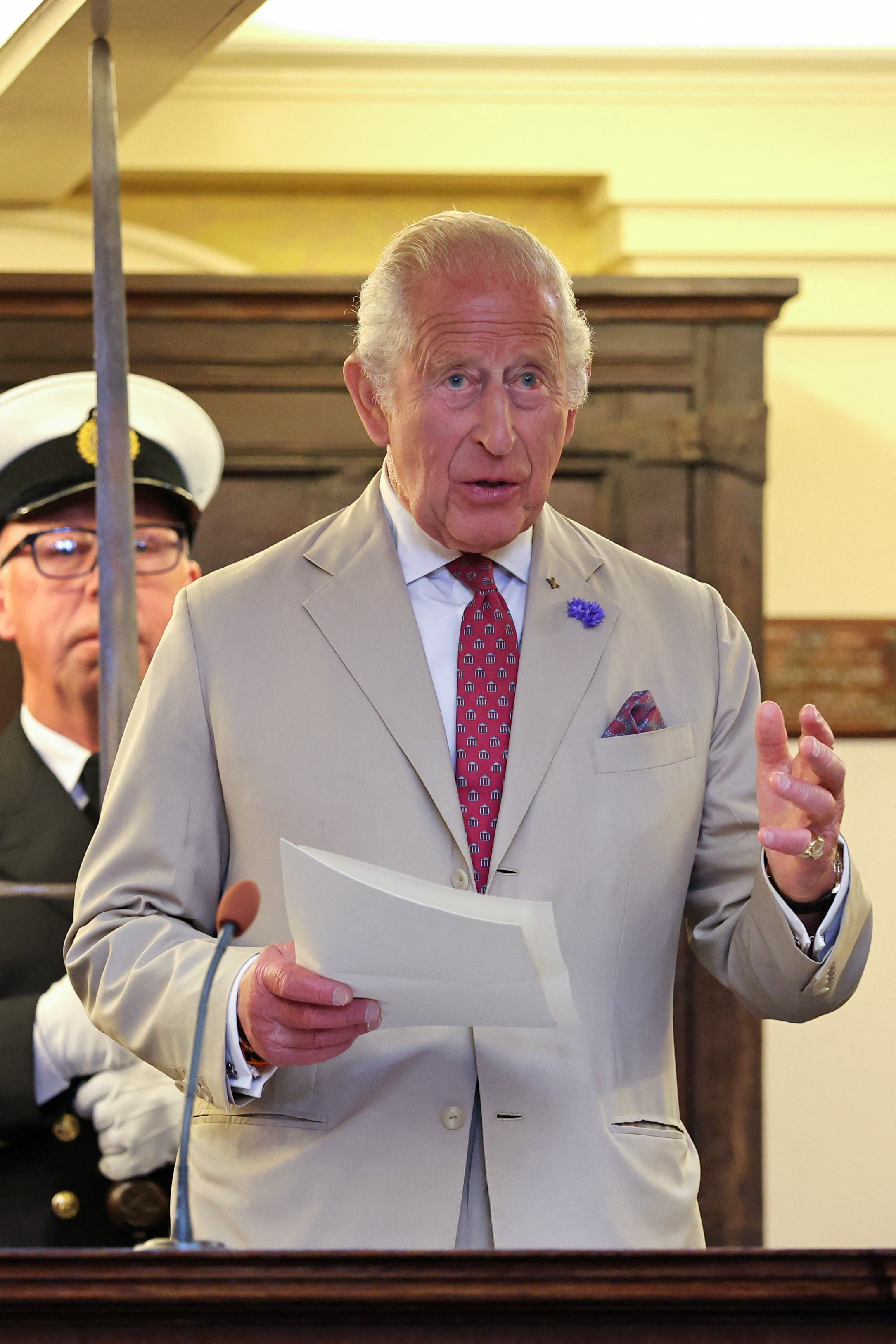 King Charles's authorized clarification was circulated to officials to prevent uncertainty over how Harry and Meghan should be treated. The letter also directs questions involving official courtesies or possible public spending back to Buckingham Palace. | Source: Getty Images
