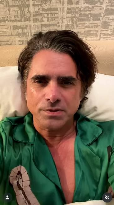 The "Full House" cast helped welcome her back to social media with a playful video posted on August 31, 2026. Here's John Stamos. | Source: Instagram/loriloughlin