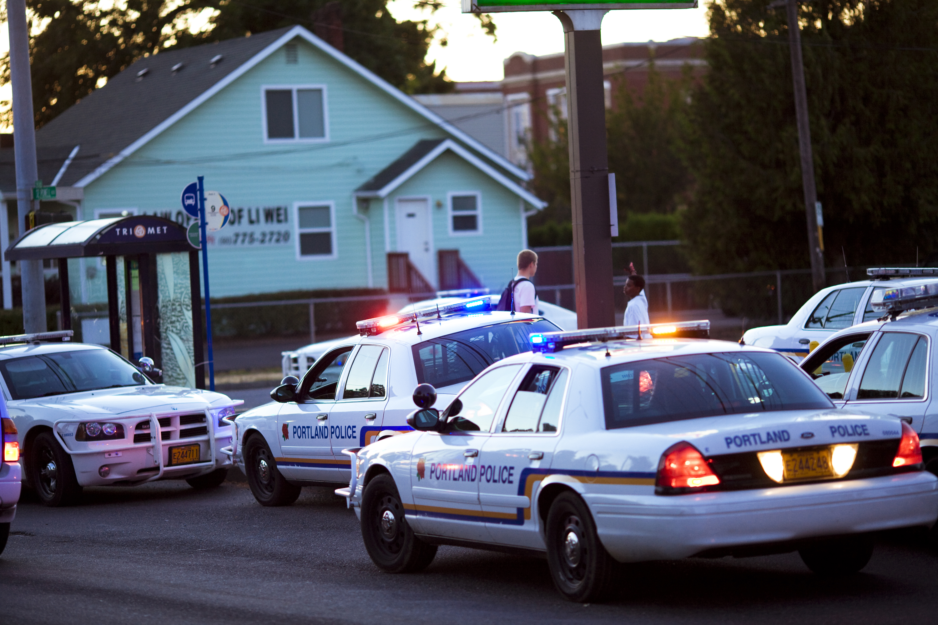 Police show up at a crime scene in Portland, Oregon. | Source: Getty Images