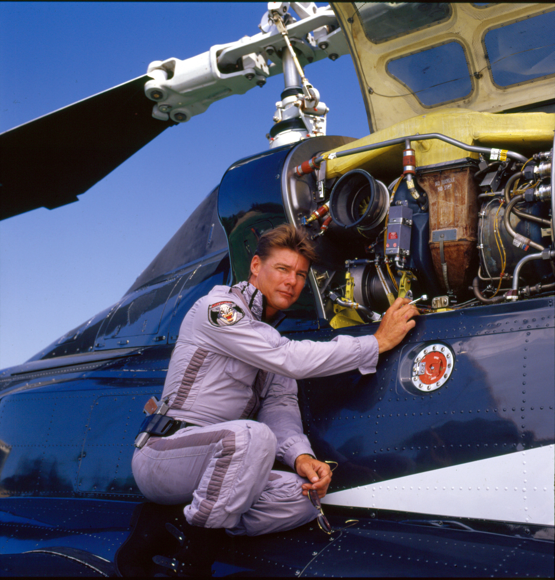 Jan-Michael Vincent photographed for "Airwolf" in Los Angeles, California, on August 28, 1985. | Source: Getty Images