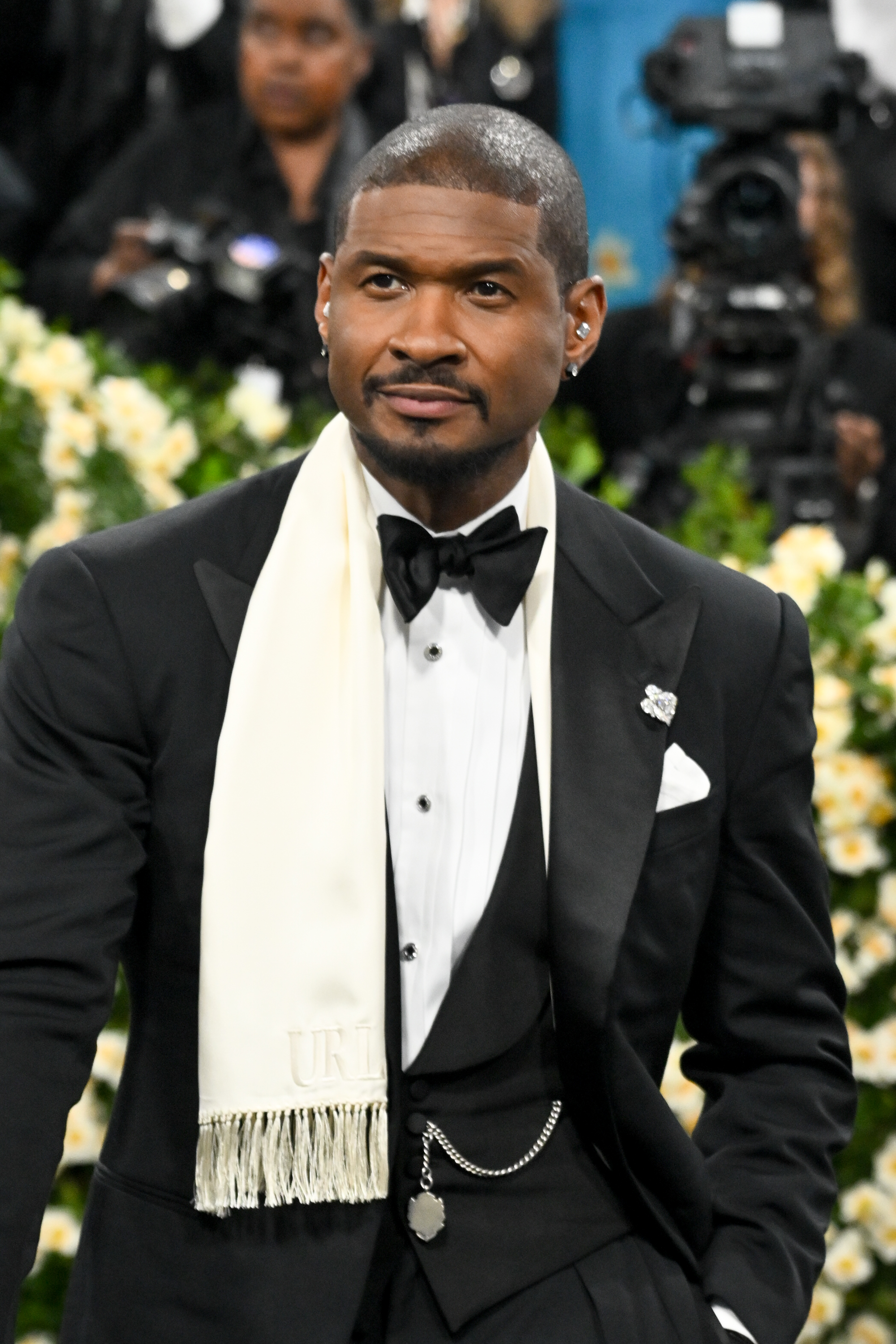 Usher is photographed at the Met Gala on May 5, 2025, in New York City | Source: Getty Images