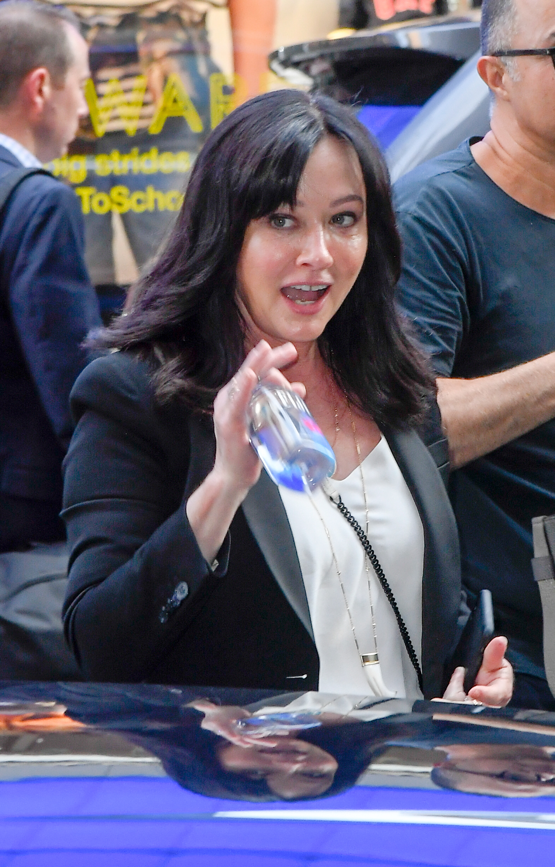 Shannen Doherty is seen outside "Good Morning America" in New York City on August 5, 2019. | Source: Getty Images