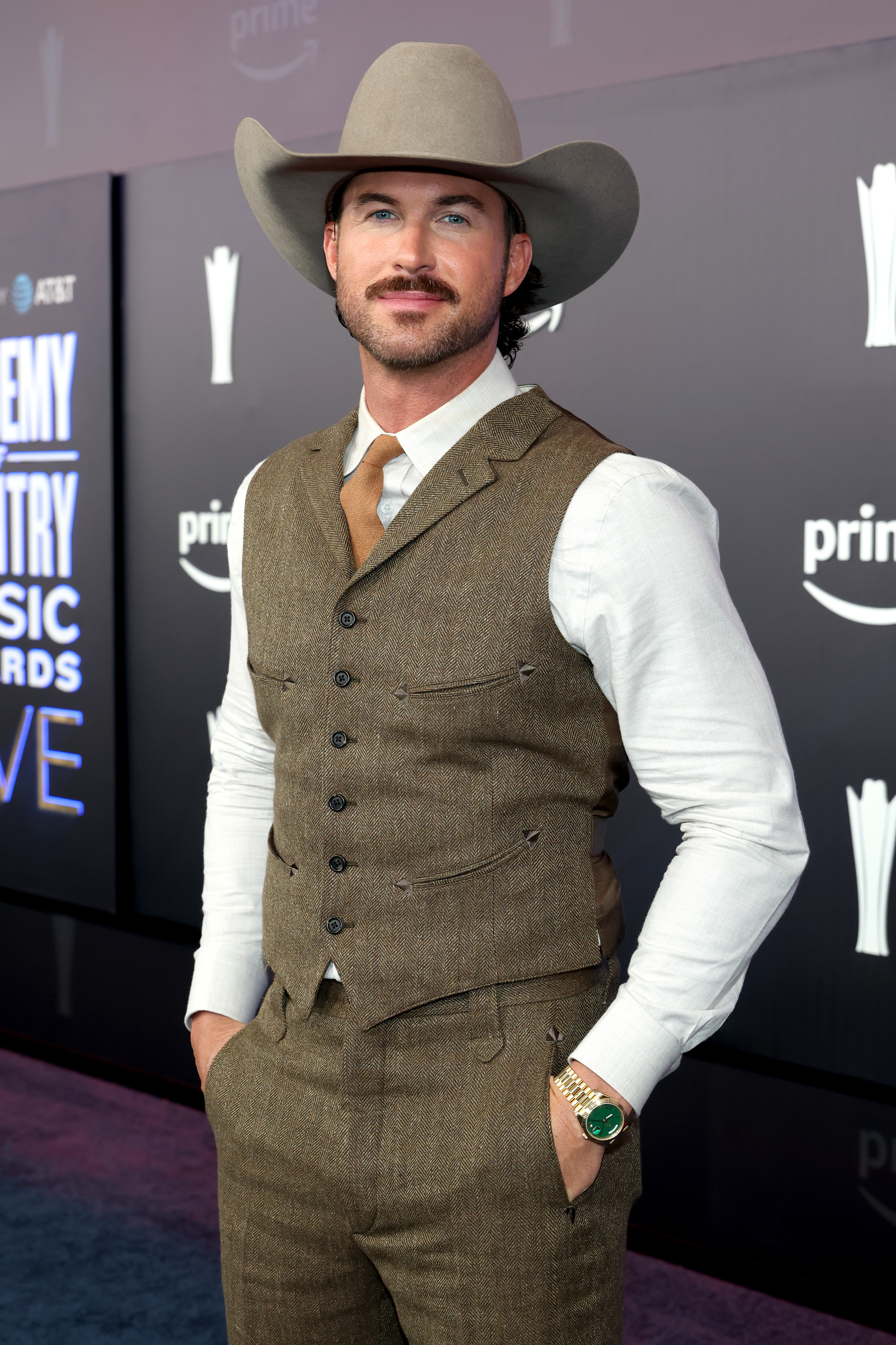 Riley Green attends the 61st Academy of Country Music Awards in Las Vegas on May 17, 2026 | Source: Getty Images